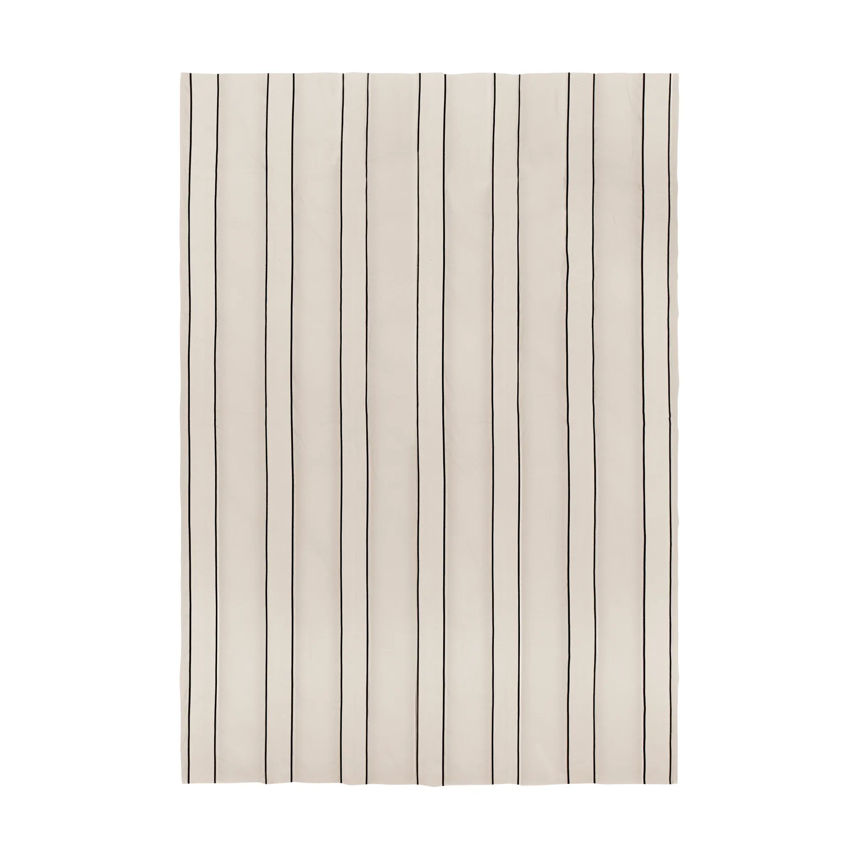 Ferm Living Twill päiväpeite Off-white-black, 230x260 cm