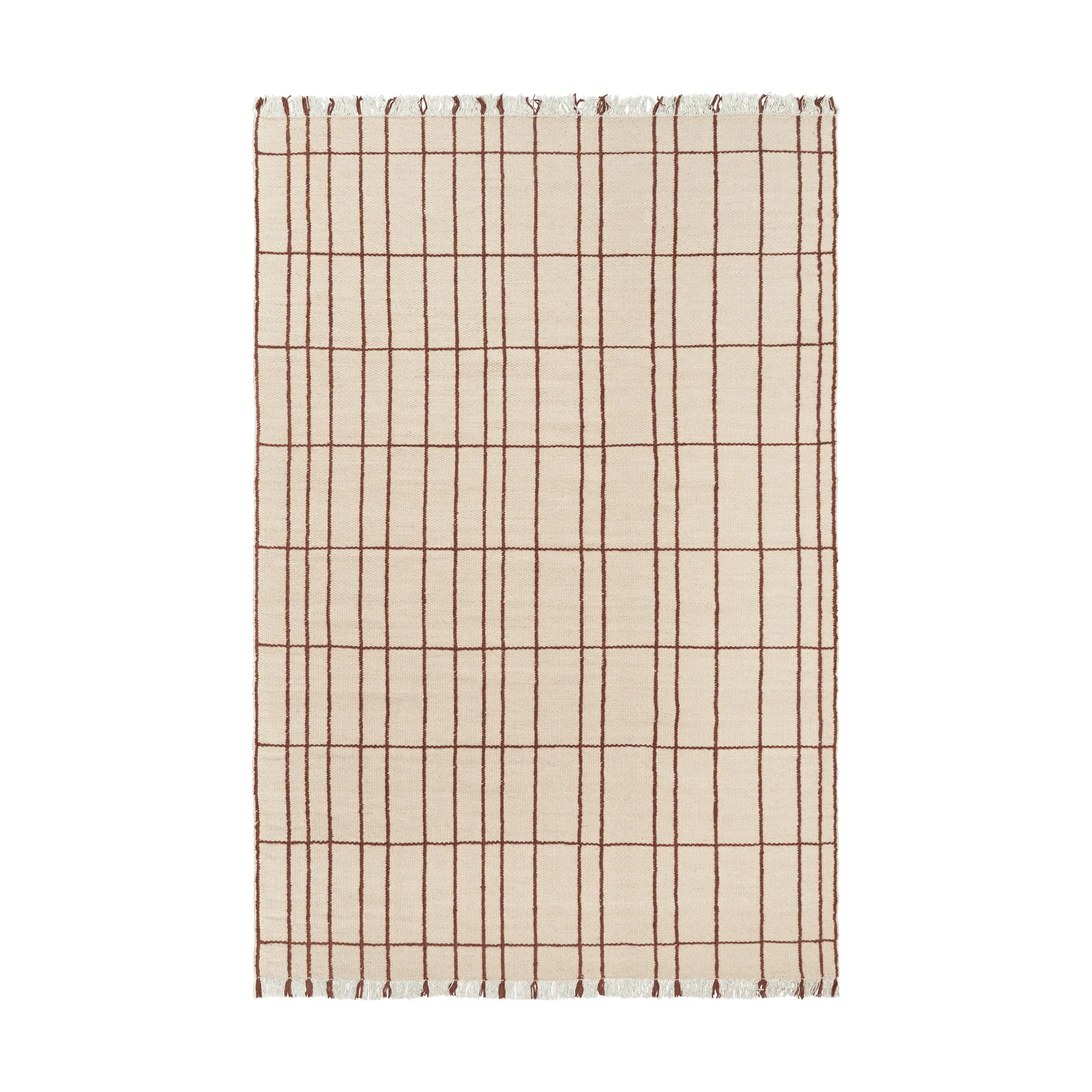 Ferm Living Sen matto Parchment-chestnut, 200x300 cm