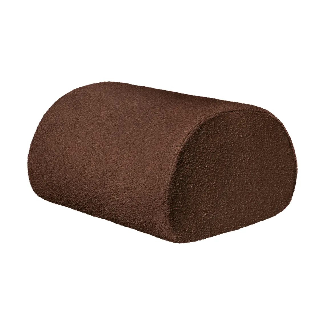 Ferm Living Rouli pouf pure bouclé istuinrahi Kastanjanruskea