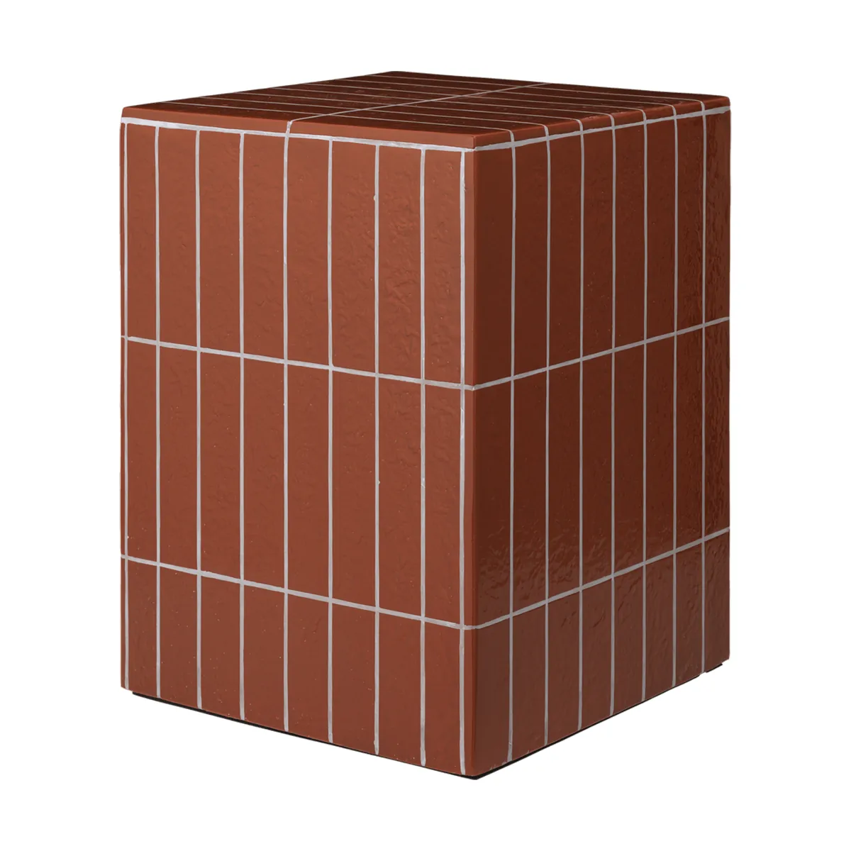 Ferm Living Pillar sivupöytä Ruskea, 32×32×42 cm