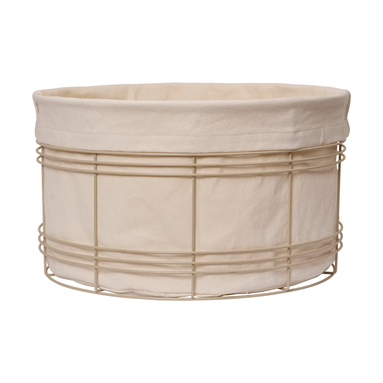 Ferm Living Fio säilytyskori Cashmere-natural, Ø53×30,2 cm