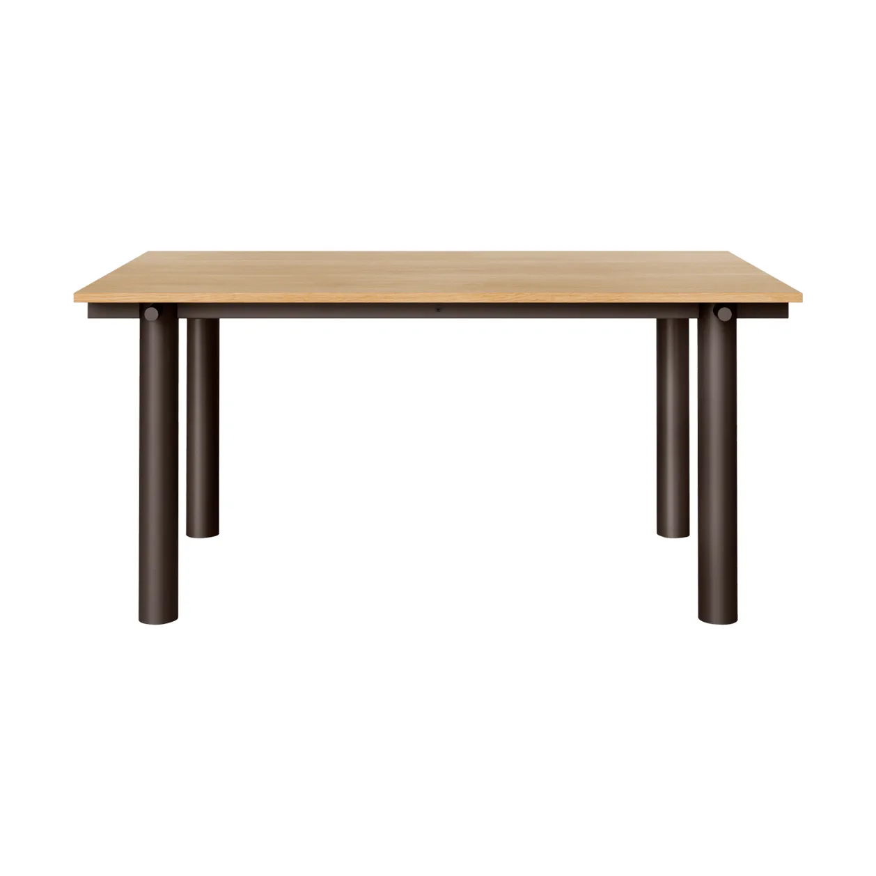 Ferm Living Atura ruokapöytä Dark chocolate-tammiviilu, 90×160 cm