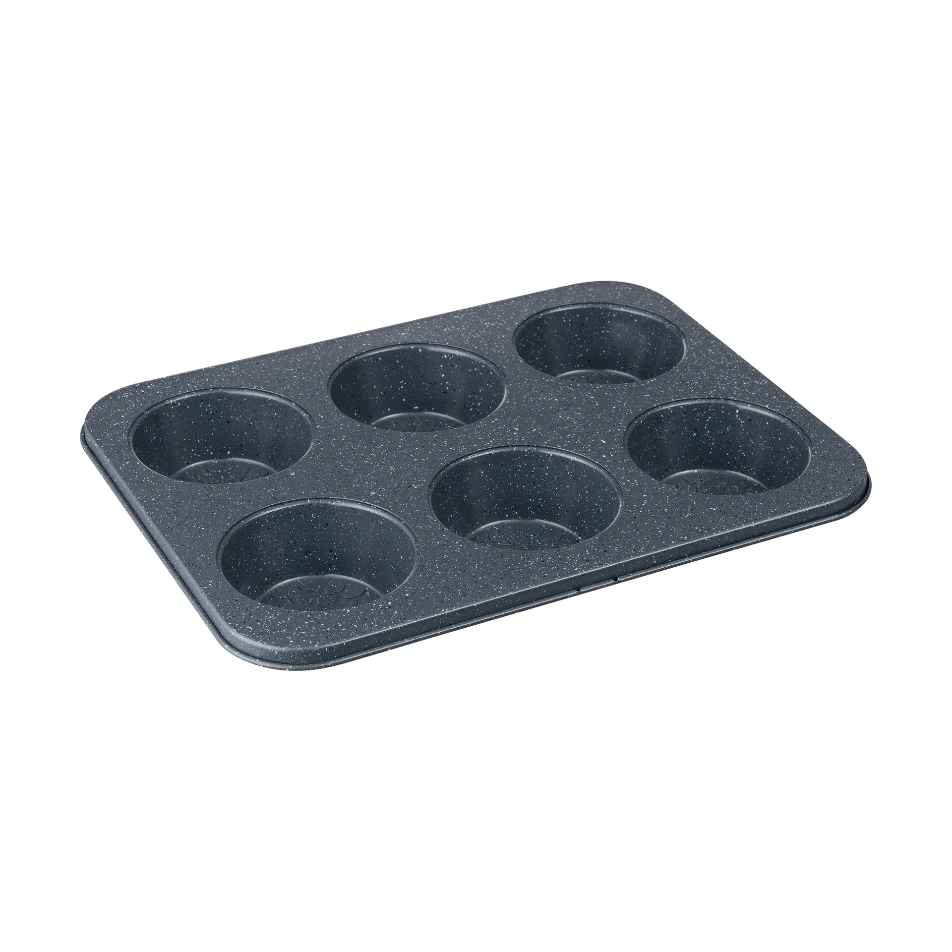 Denby Quantanium Finish muffinsivuoka Harmaa, 6 kpl