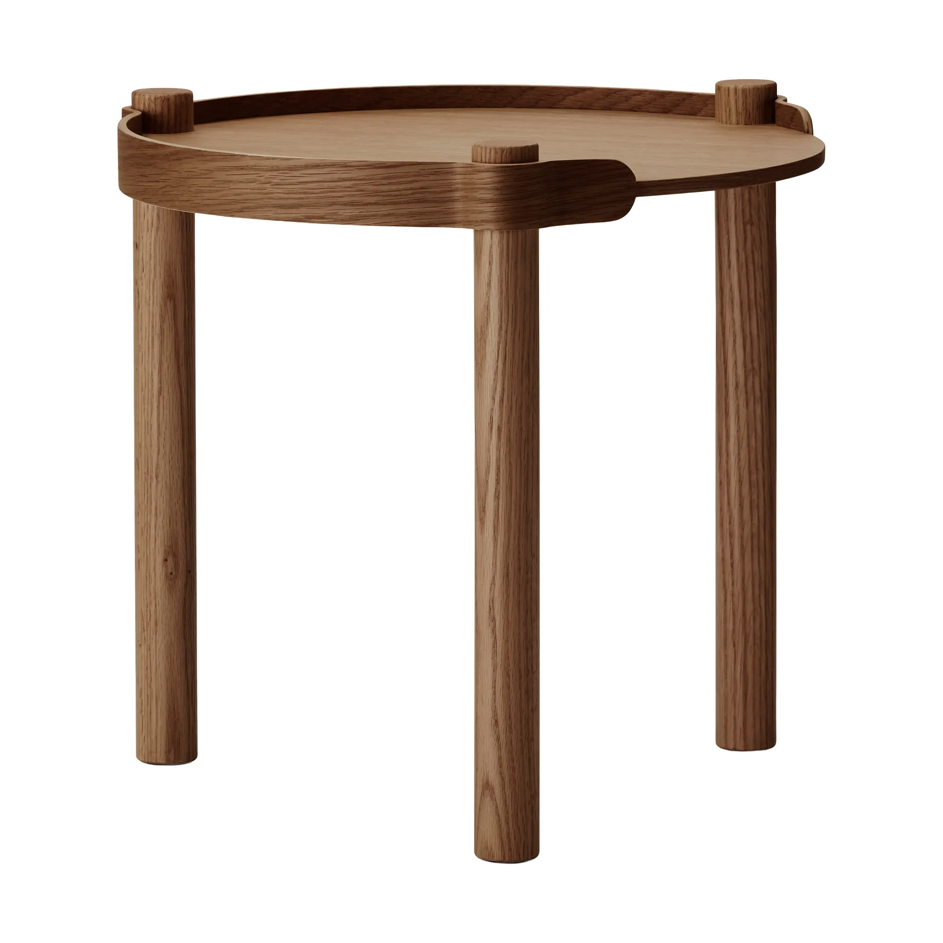 Cooee Design Woody pöytä Ø45 cm Tummapetsattu tammi