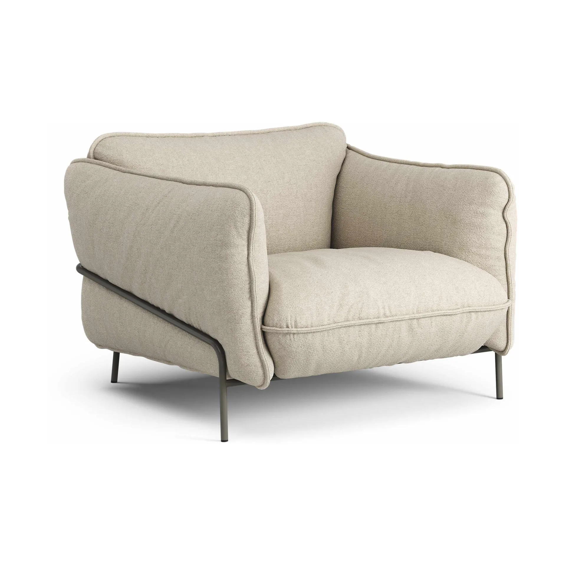 Swedese Continental nojatuoli Sealife Dark beige/white-orkangrå