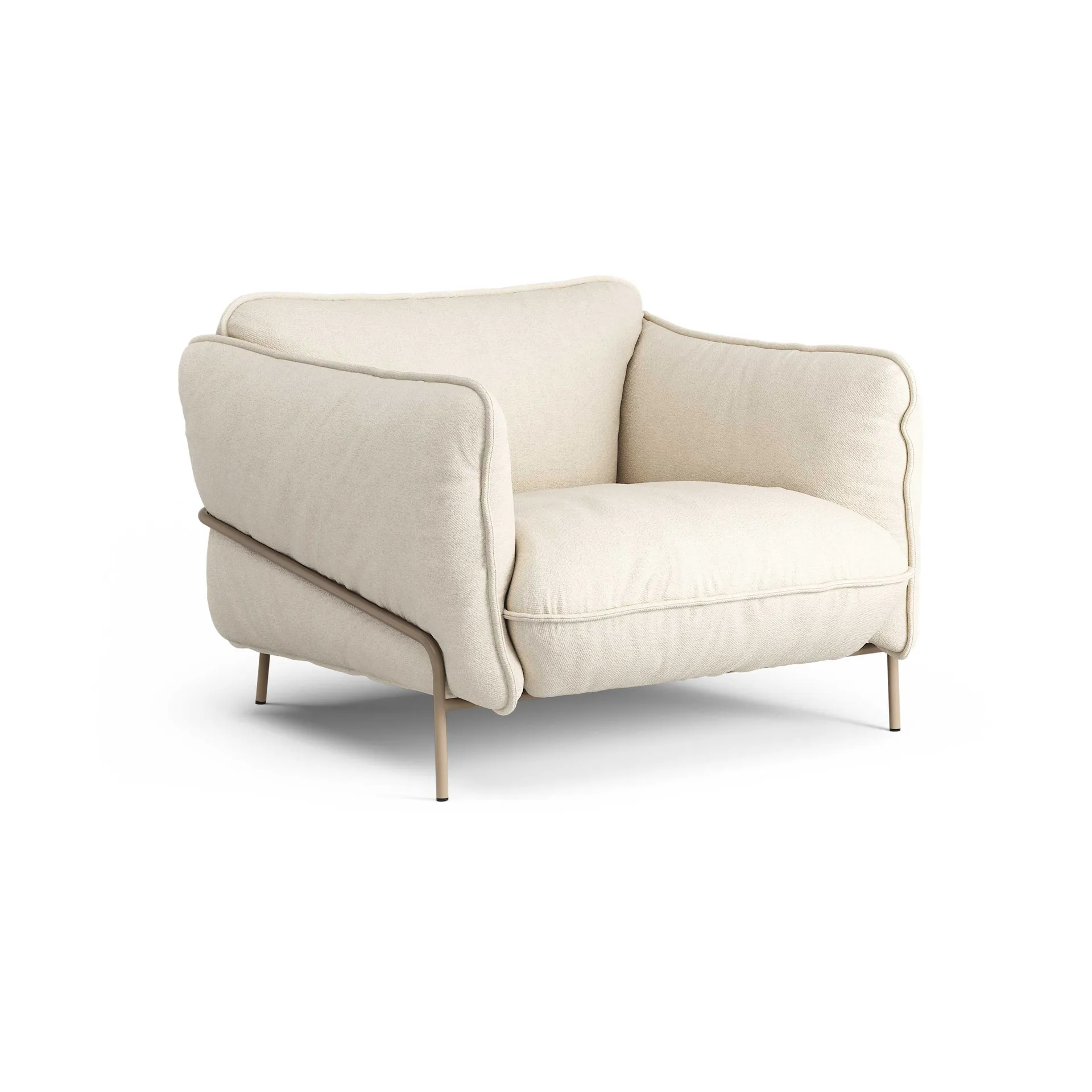 Swedese Continental nojatuoli Sealife Light beige/white-nutmeg