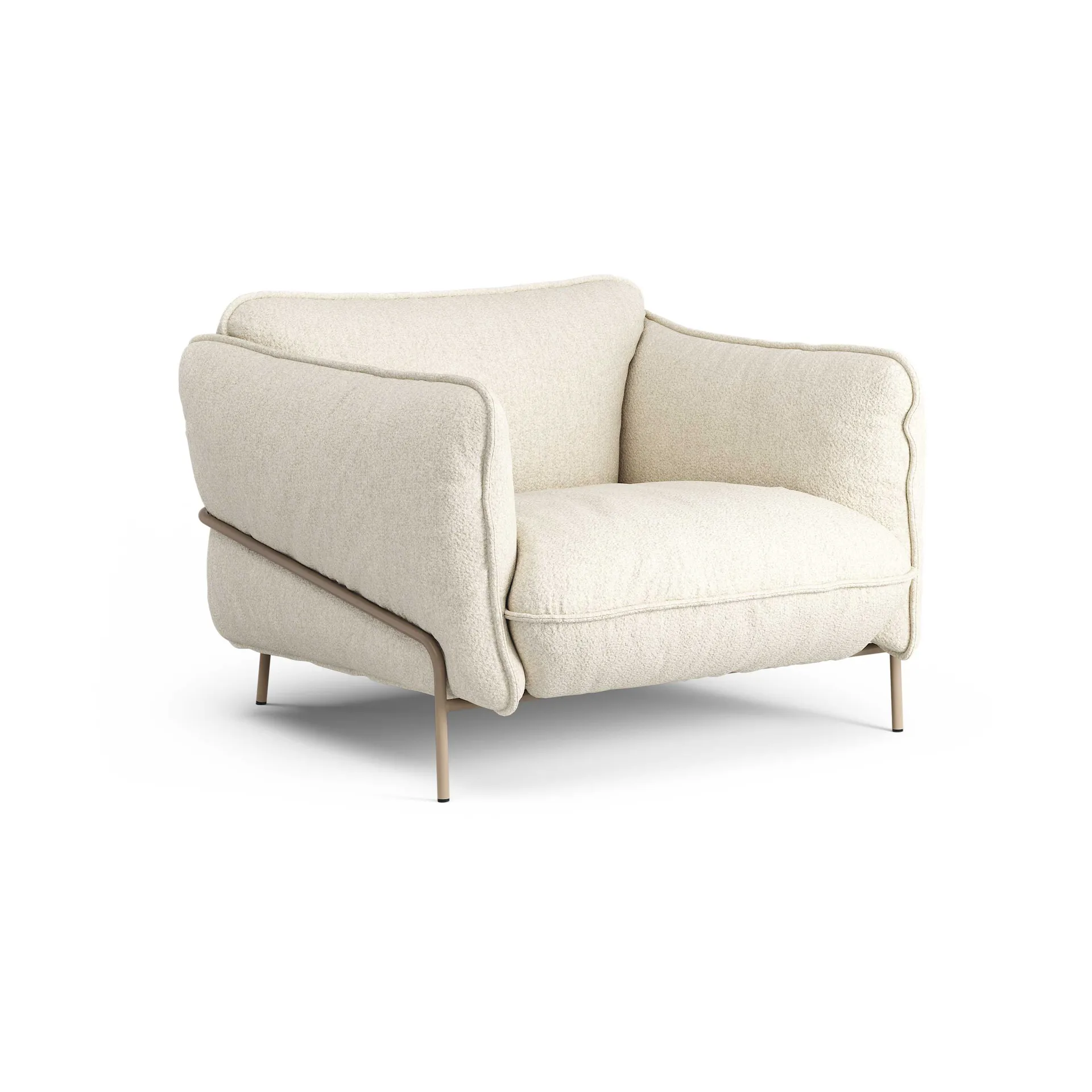 Swedese Continental nojatuoli Wave Champagne-nutmeg