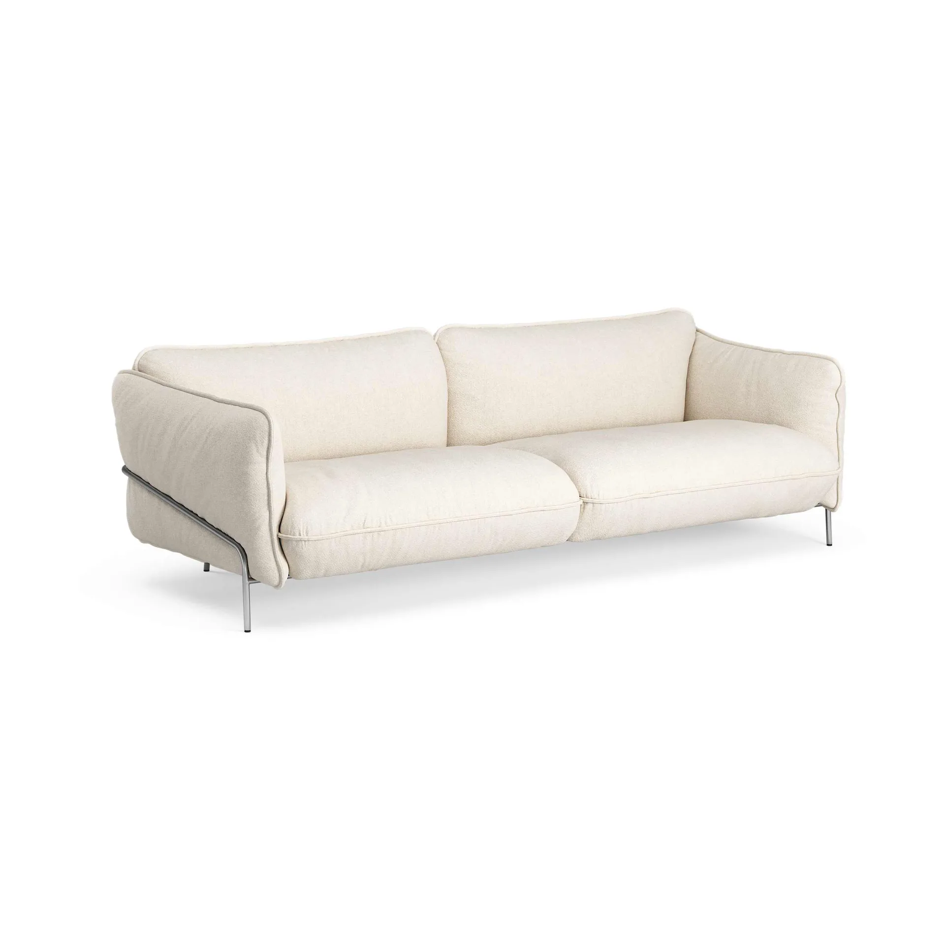 Swedese Continental sohva Sealife Ivory/sand-kromattu teräs