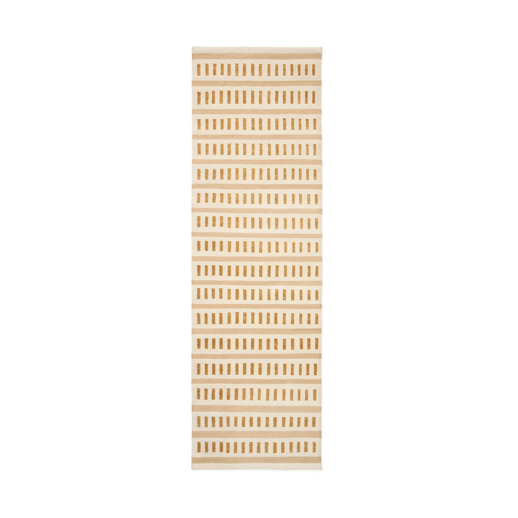Chhatwal & Jonsson Ladakh villamatto Off white-beige-masala yellow, 80x250 cm