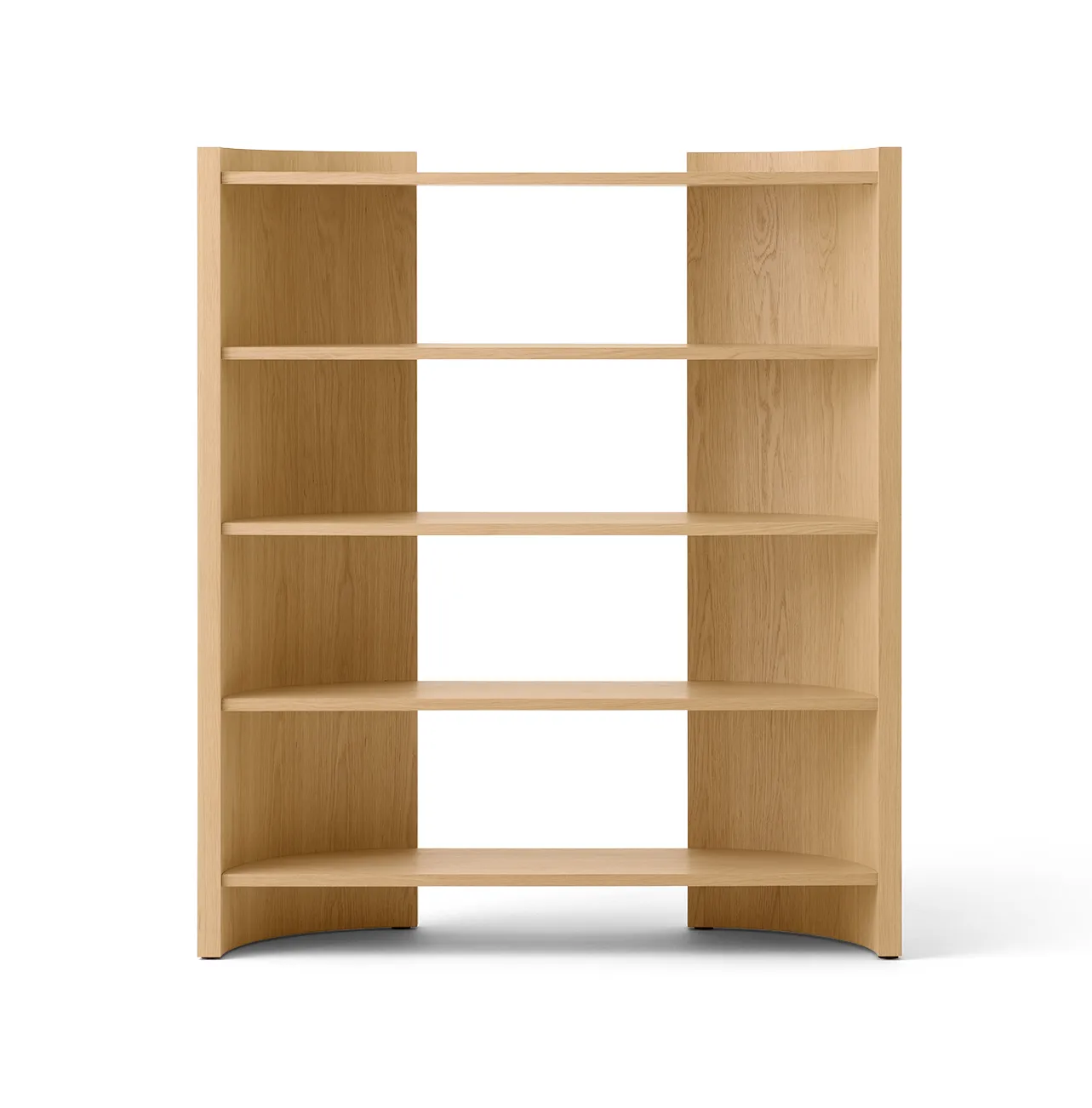 Audo Copenhagen Crescent hylly Käsittelemätön tammi, 150x173 cm