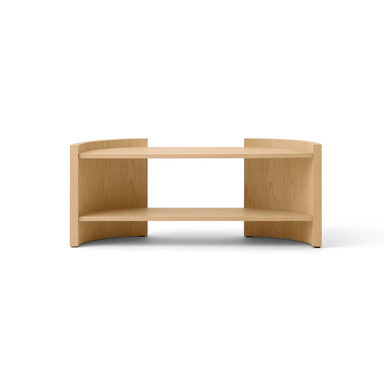 Audo Copenhagen Crescent hylly Käsittelemätön tammi, 150x60 cm
