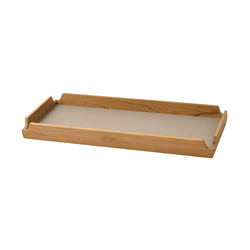 LIND DNA Airy Nupo tarjotin Clay brown-teakki, kapea