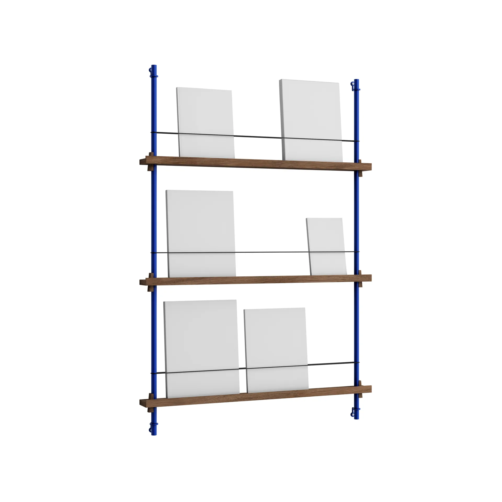 MOEBE Magazine Shelving lehtiteline Savutammi-deep blue, 85×115×7 cm, MS.115.1