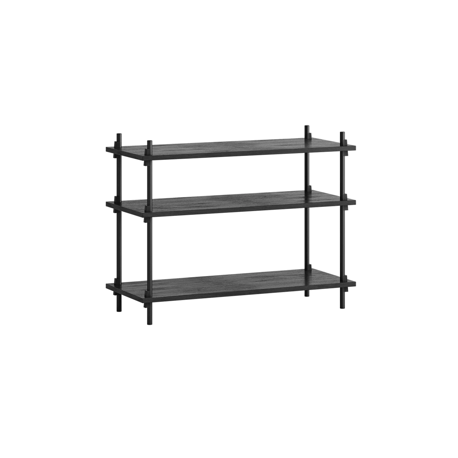 MOEBE Hyllyjärjestelmä classic hylly Black, 86×65×35 cm, S.65.1.A