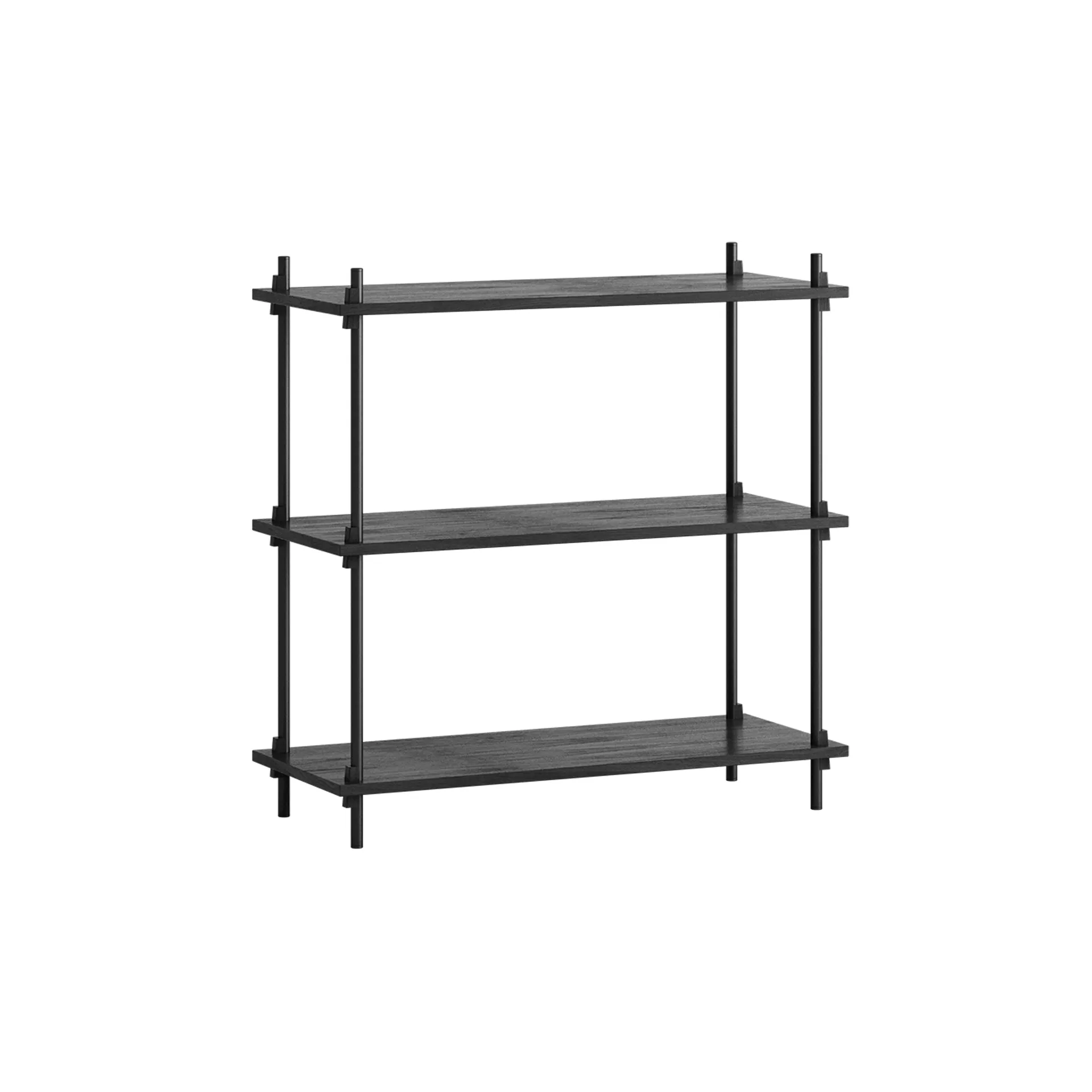 MOEBE Hyllyjärjestelmä classic hylly Musta, 86x85x35 cm, S.85.1.A