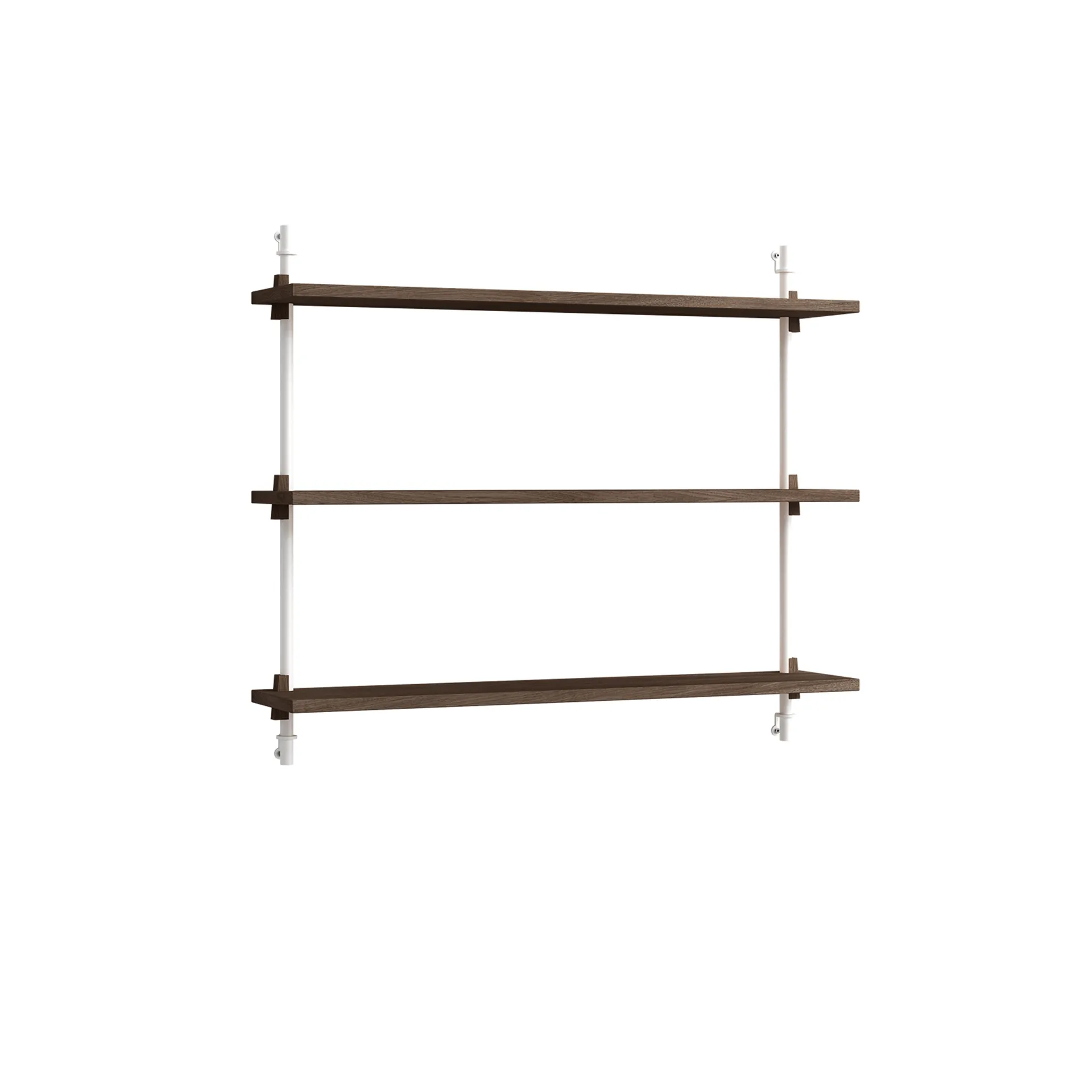 MOEBE Wall Shelving seinähylly Savustettu tammi-white, 92×65×17,5 cm, WS.65.1