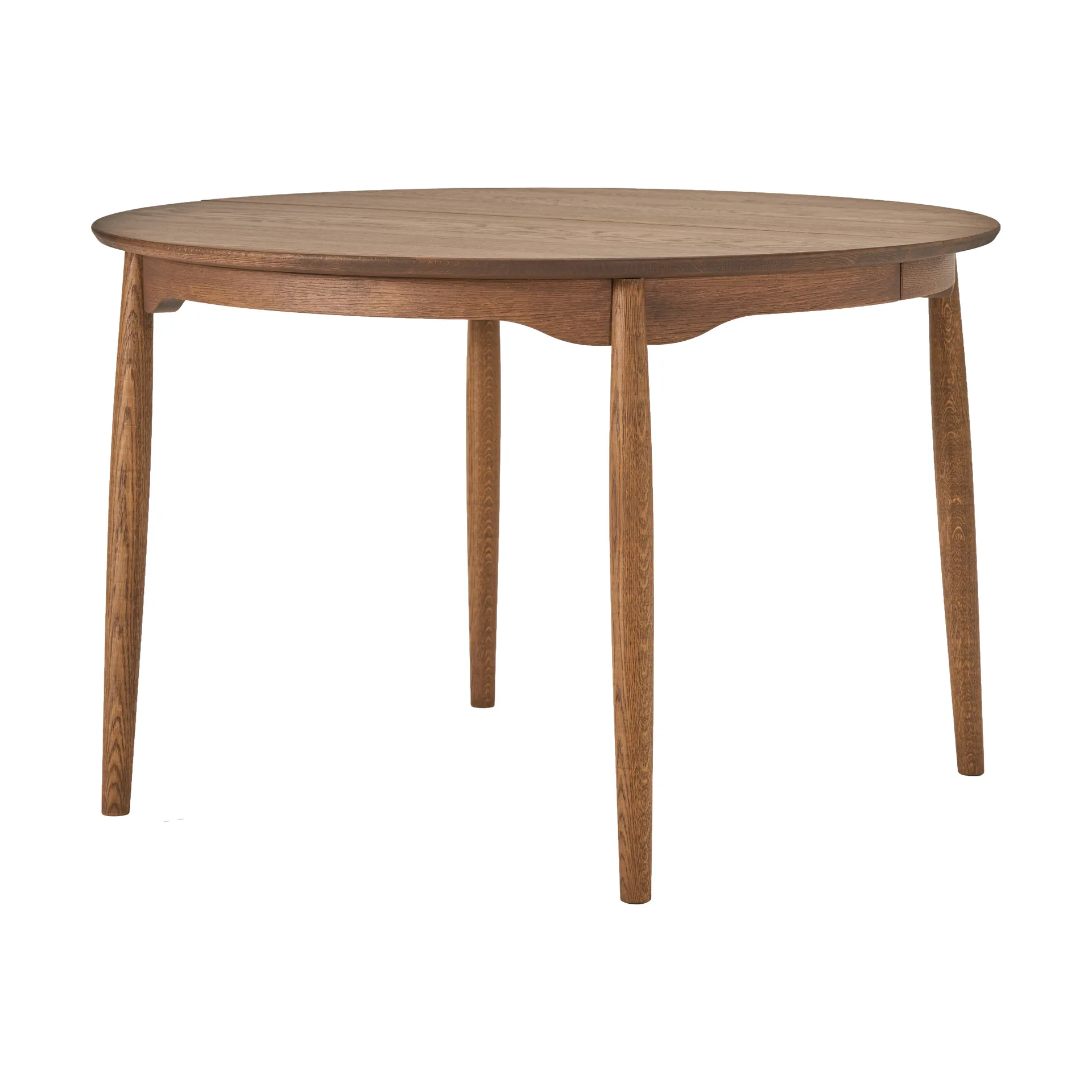 Stolab Carl ruokapöytä jaettava Ø 115 cm Chocolat brown öljy Special Edition (tammi), Ø115 cm