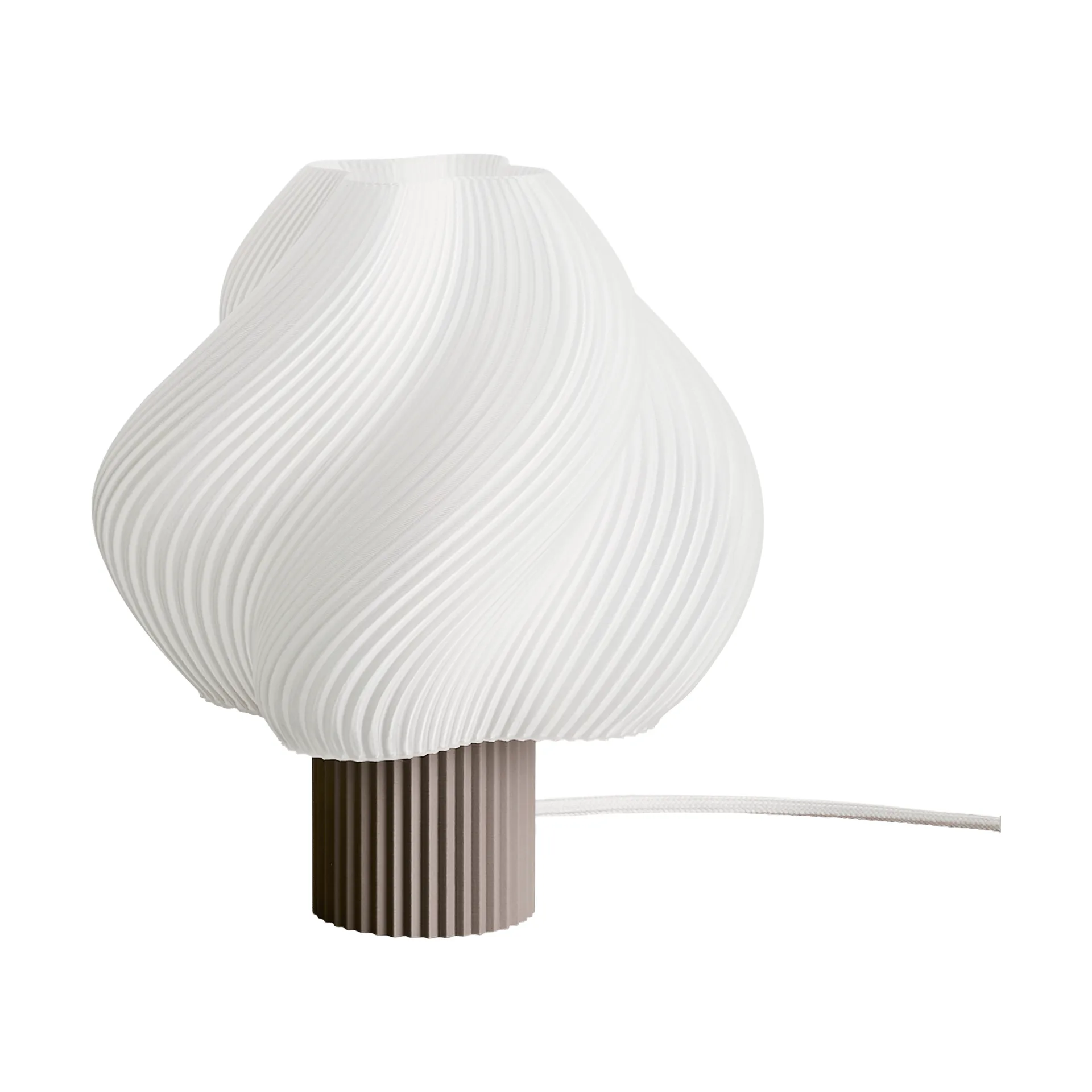 Crème Atelier Soft Serve pöytälamppu Mocha, Regular, 26 cm