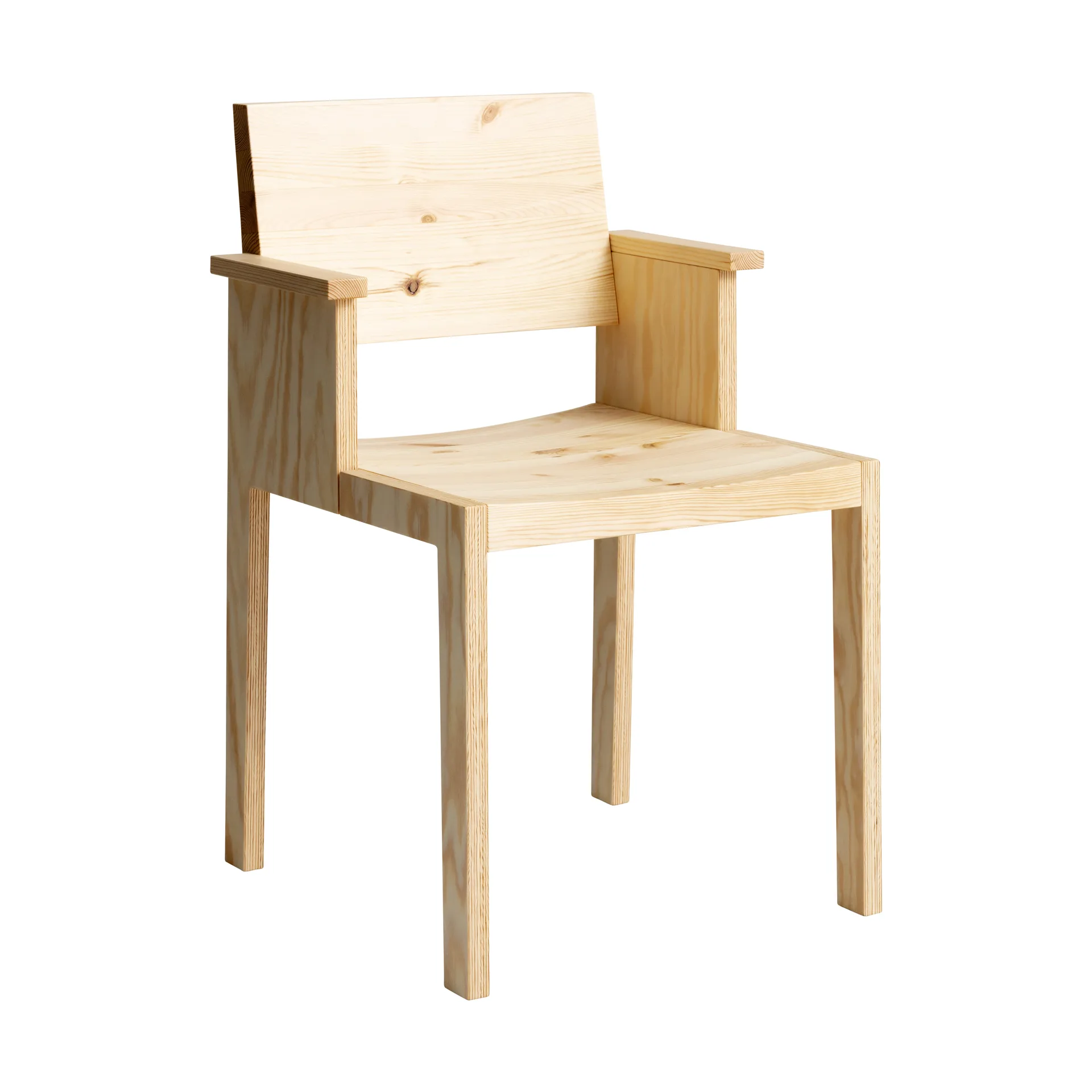 Vaarnii 016 Maasto Dining Armchair käsinojallinen tuoli Mattapintainen öljyvahattu mänty