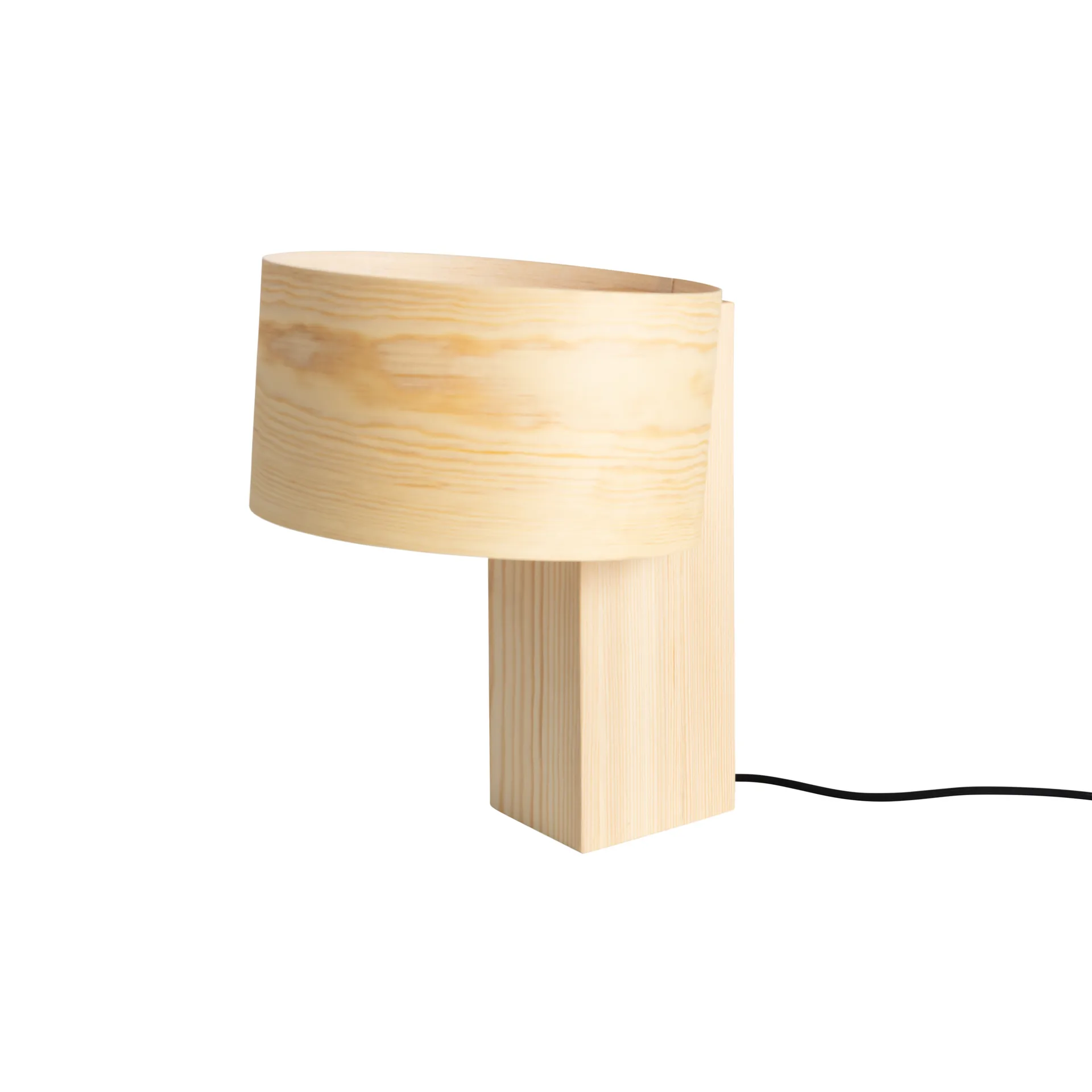 Vaarnii 018 Hoop Table Lamppu pöytälamppu Matta öljyvahattua mäntyä, 34 cm