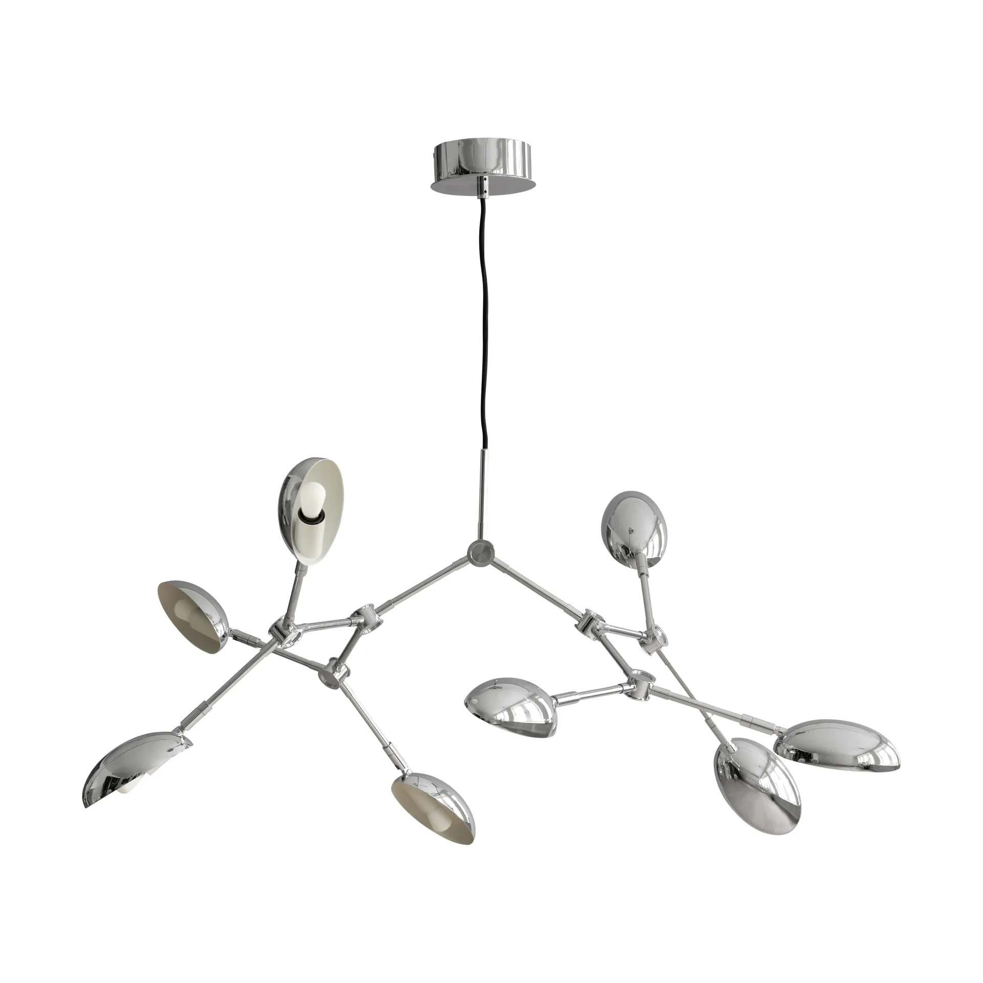 101 Copenhagen Drop Chandelier -kattokruunu mini Krom