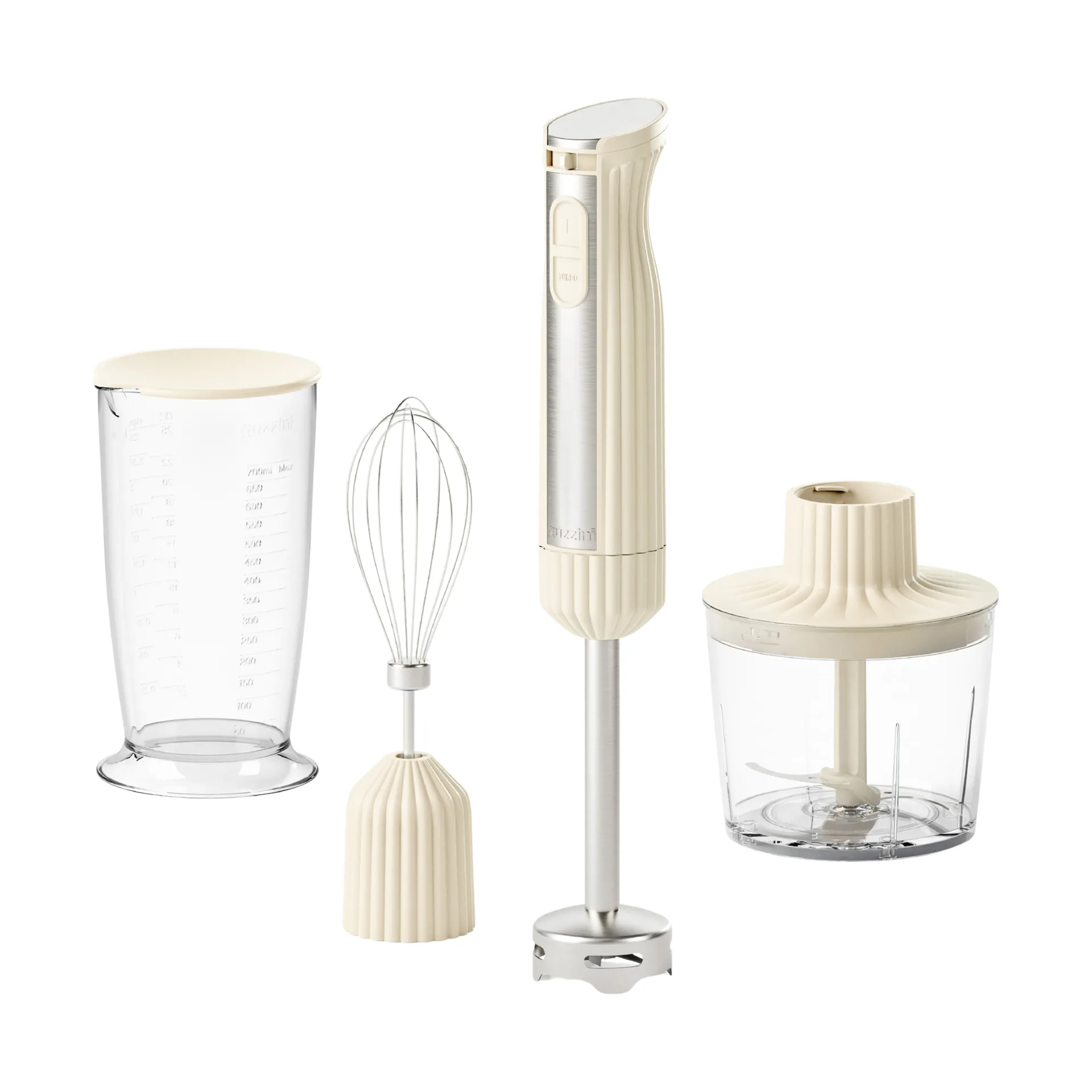 Guzzini Sous chef sauvasekoitin Cream, 4 osaa
