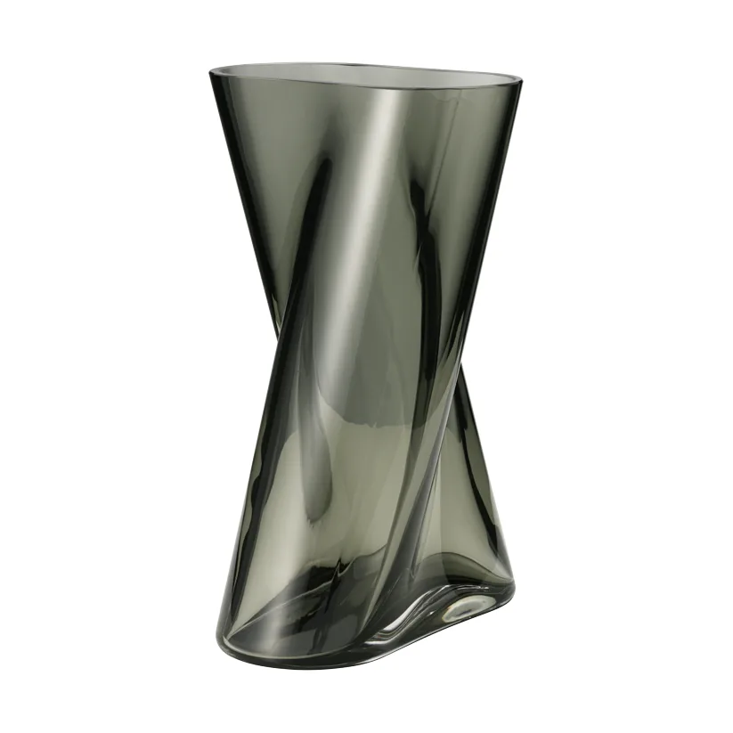 Georg Jensen Lituus lasimaljakko Harmaa, keskikokoinen
