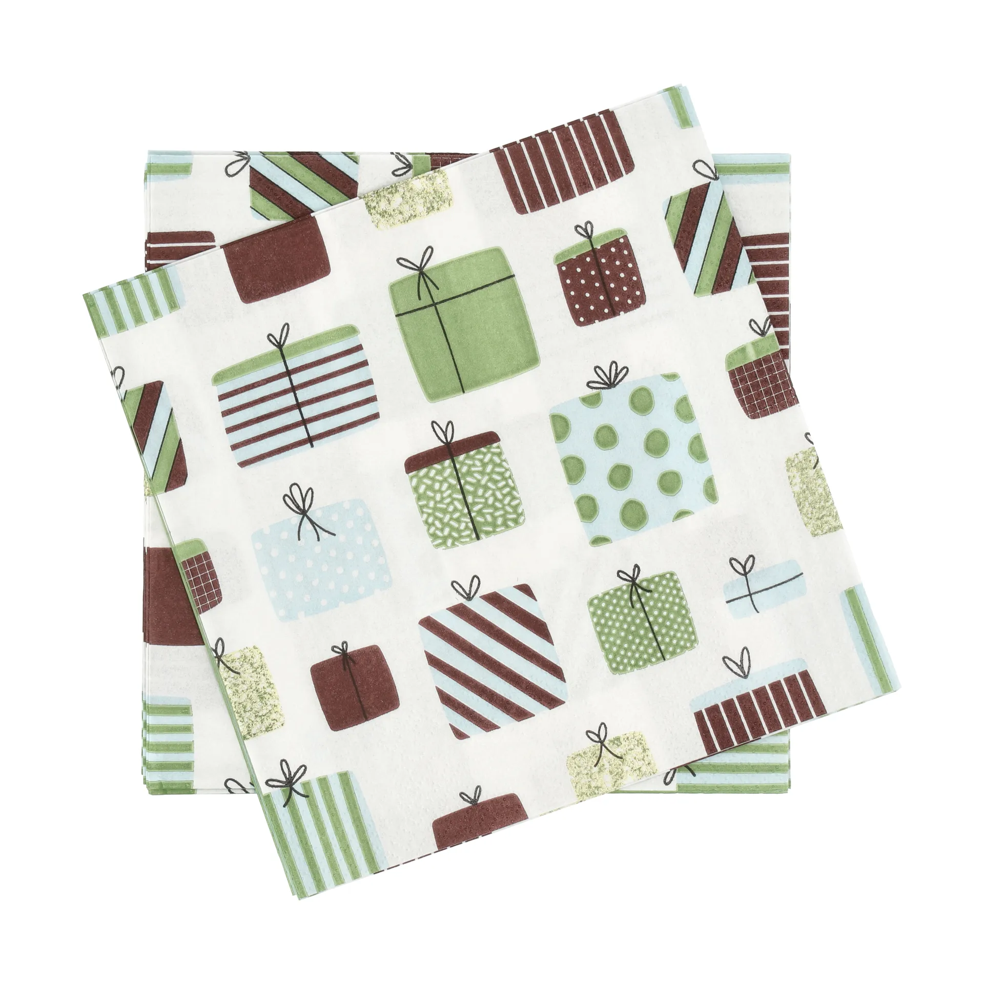 Scandi Essentials Lahja paperiservietti Monivärinen, 20‑pakkaus, 33x33 cm
