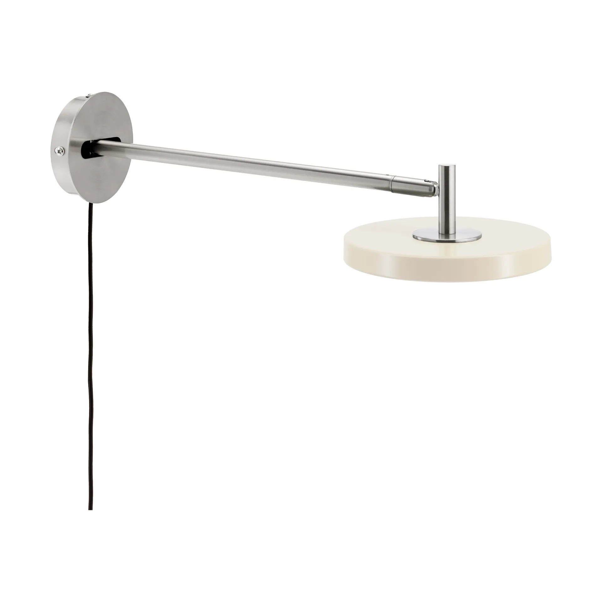 Umage Asteria Wall seinälamppu Long, Pearl white-chrome