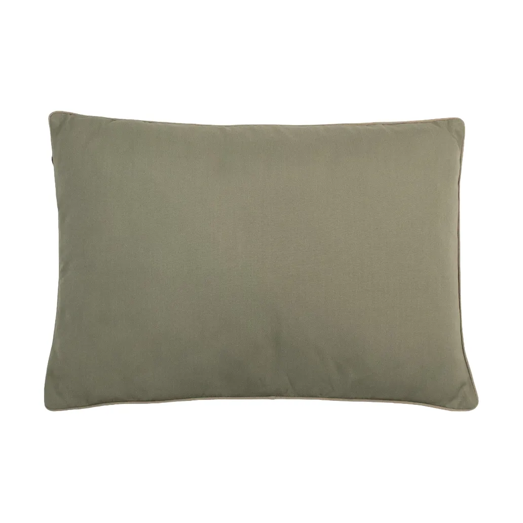 Garden Glory Garden Glory tyyny Eucalyptus vihreä beige reunalla 50x70 cm