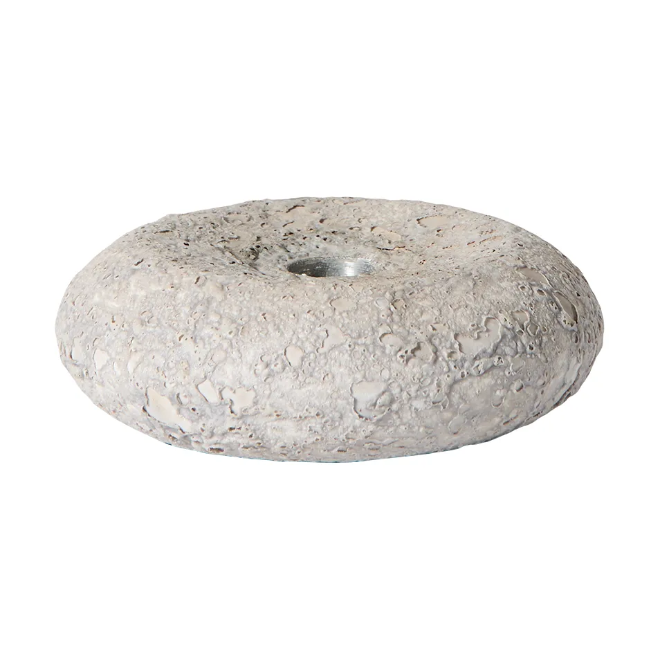 MUUBS Luna kynttilänjalka Harmaa, Ø13×4,8 cm