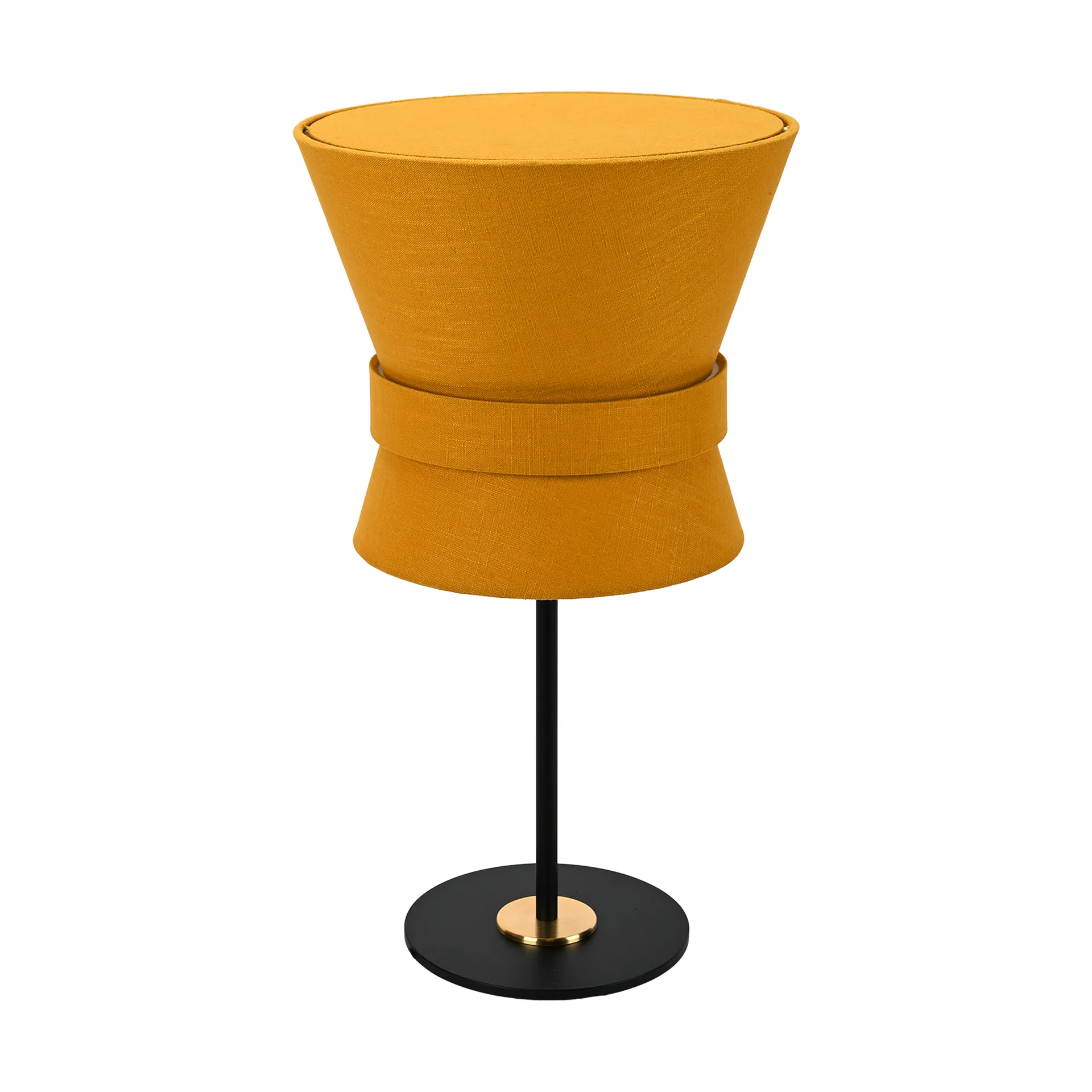 Örsjö Belysning Bow pöytälamppu Musta-yellow ochre, small 50 cm