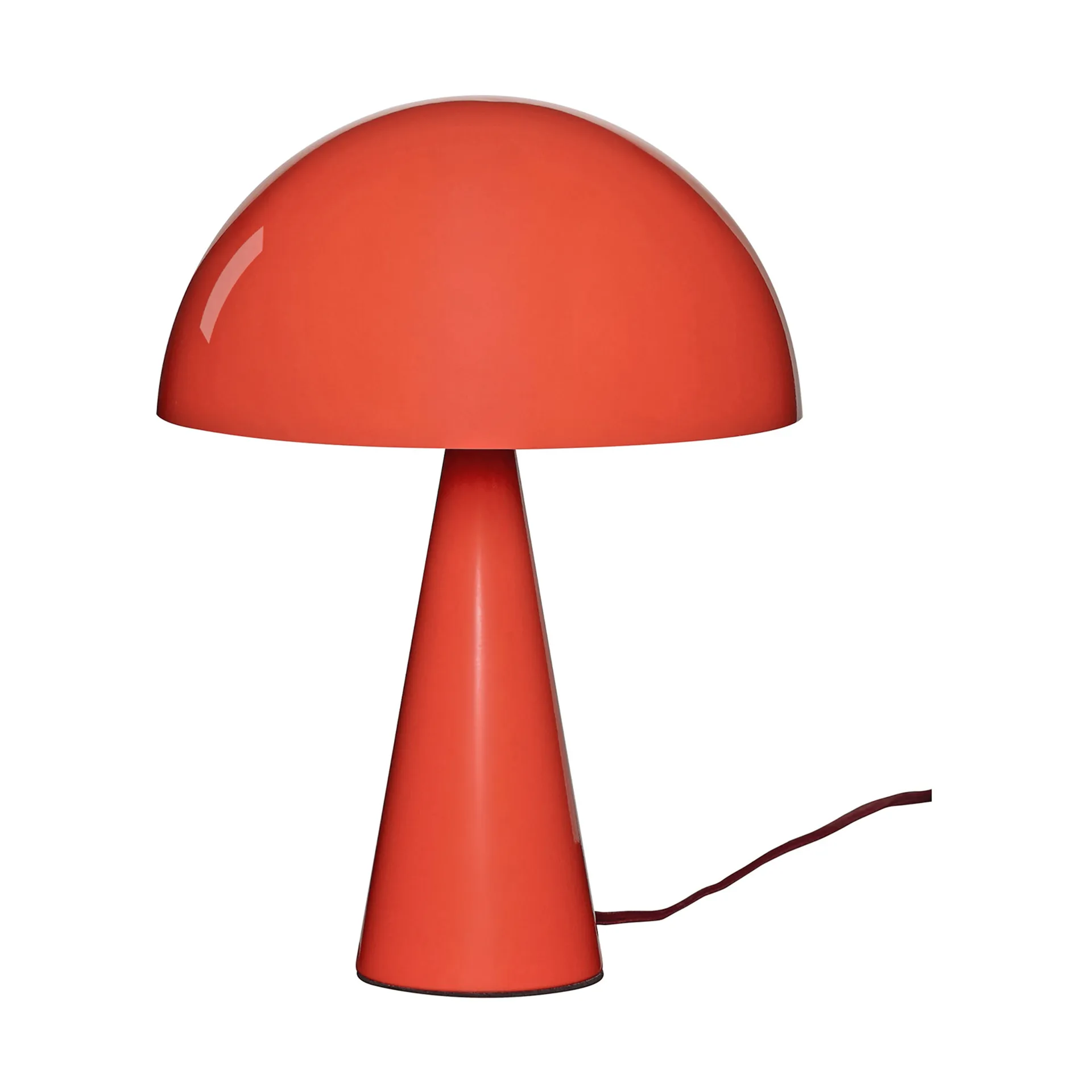 Hübsch Mush pöytälamppu Kirkas punainen, mini 34 cm