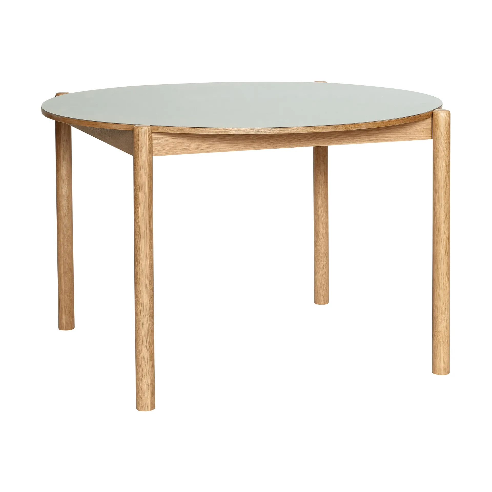 Hübsch Oblique ruokapöytä Harmaa, Ø126 cm