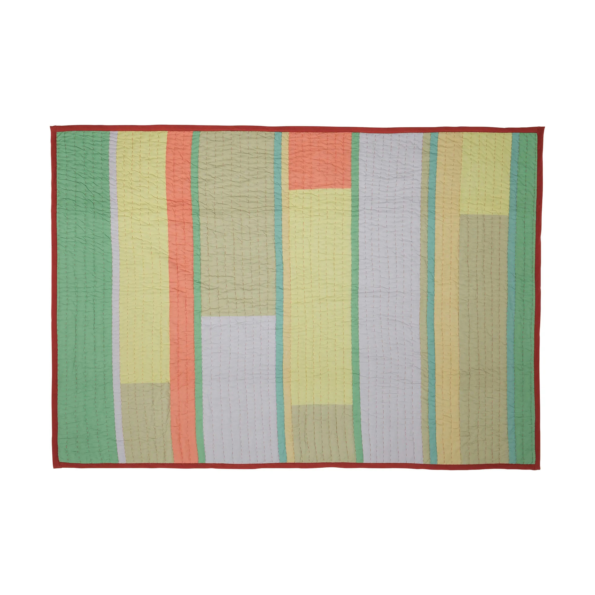 Hübsch Pavilion viltti Coral-multicolour, 140x200 cm