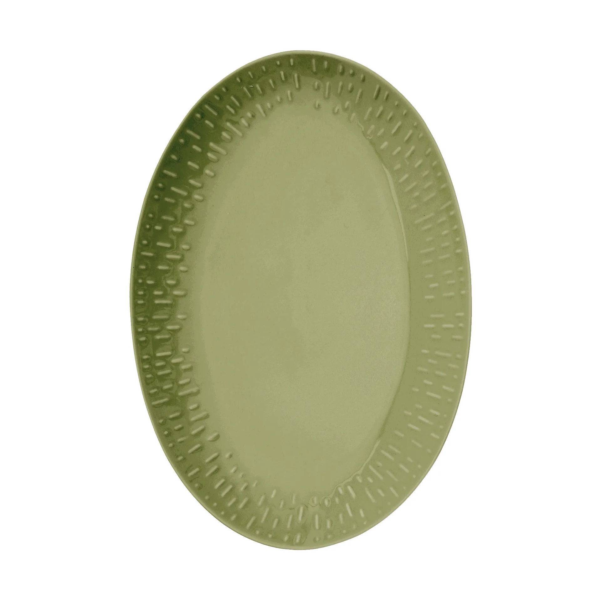 Aida Confetti soikea vati Olive, 25,5×36 cm