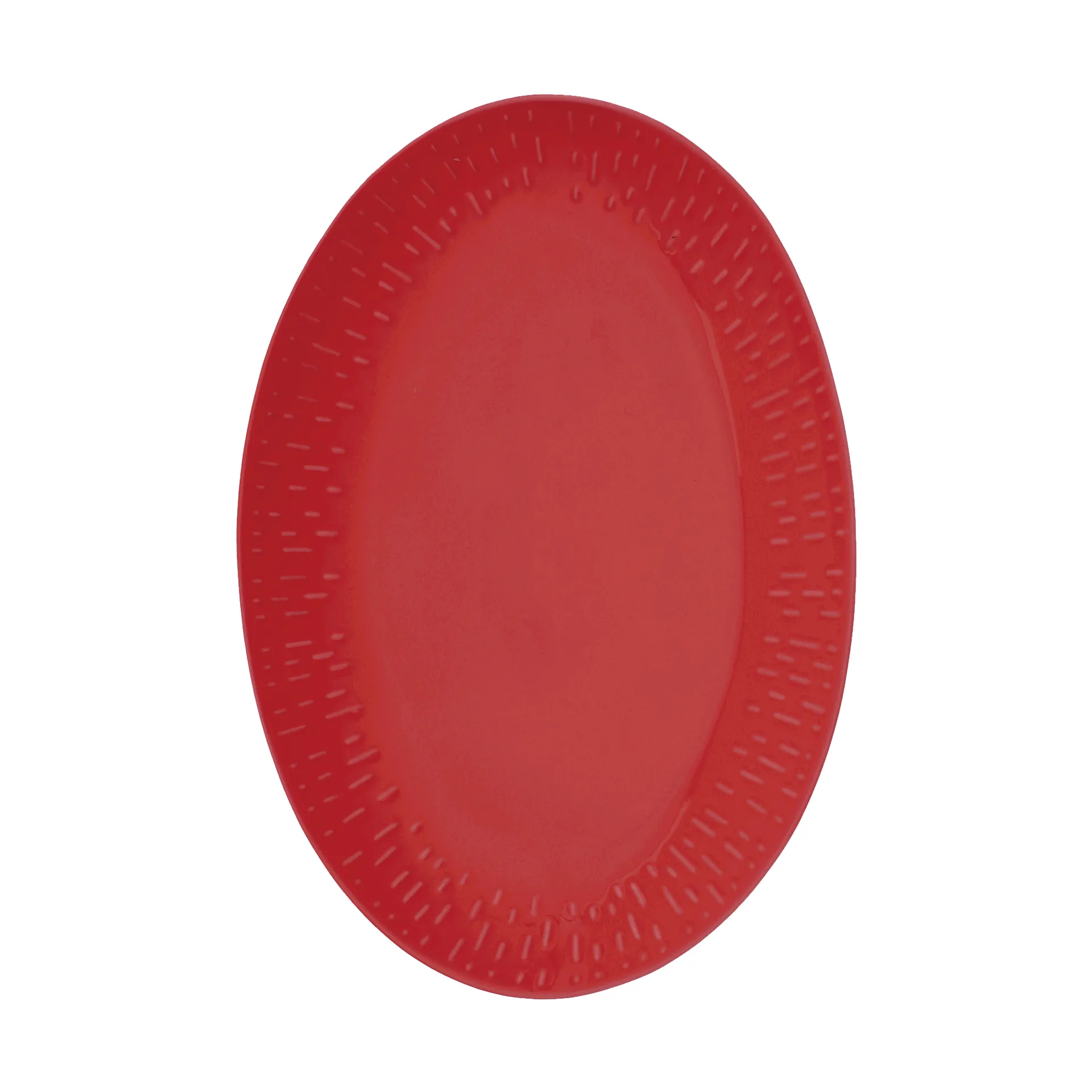 Aida Confetti soikea vati Chili, 25,5×36 cm