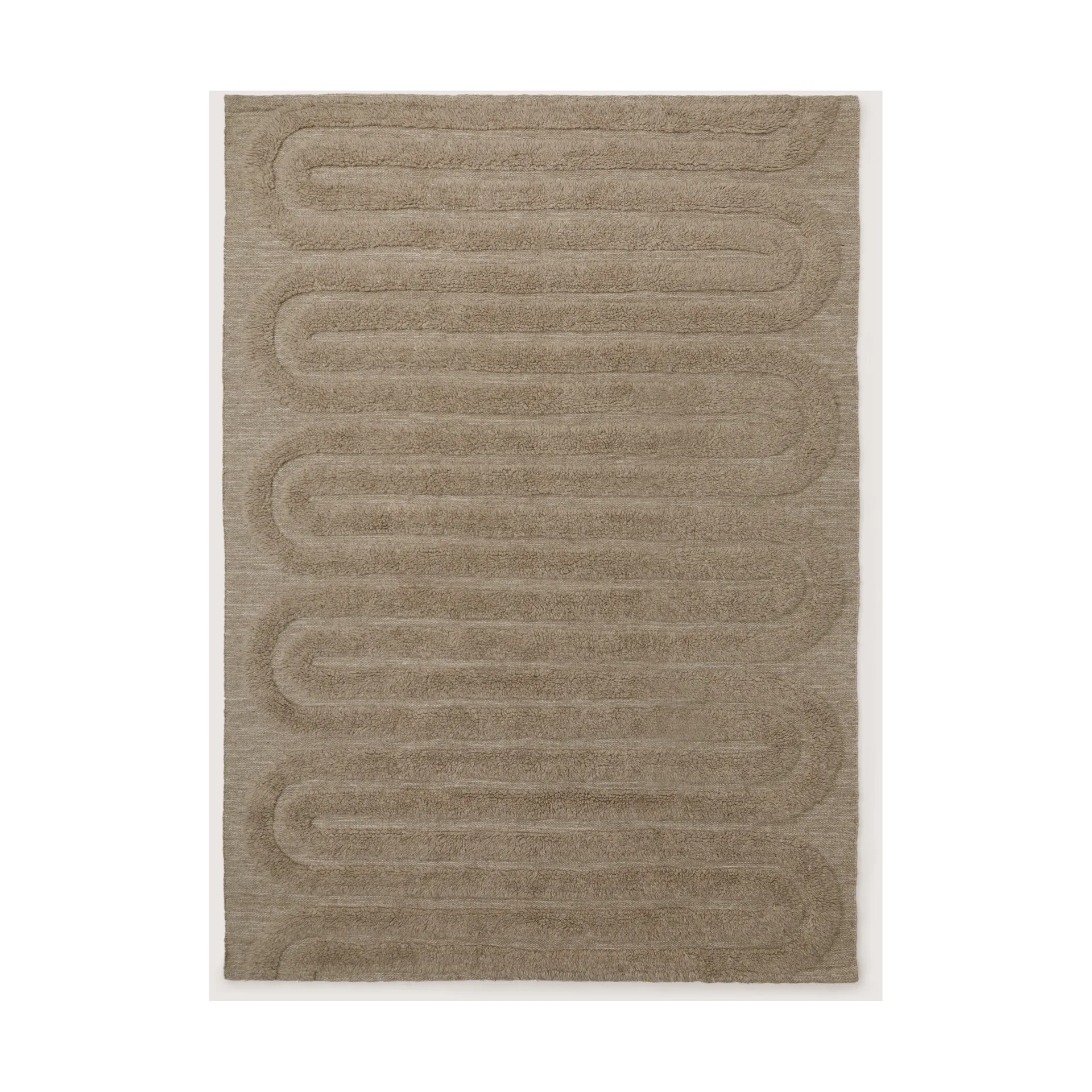 Tinted Riklund villamatto Beige-melange, 250x350 cm