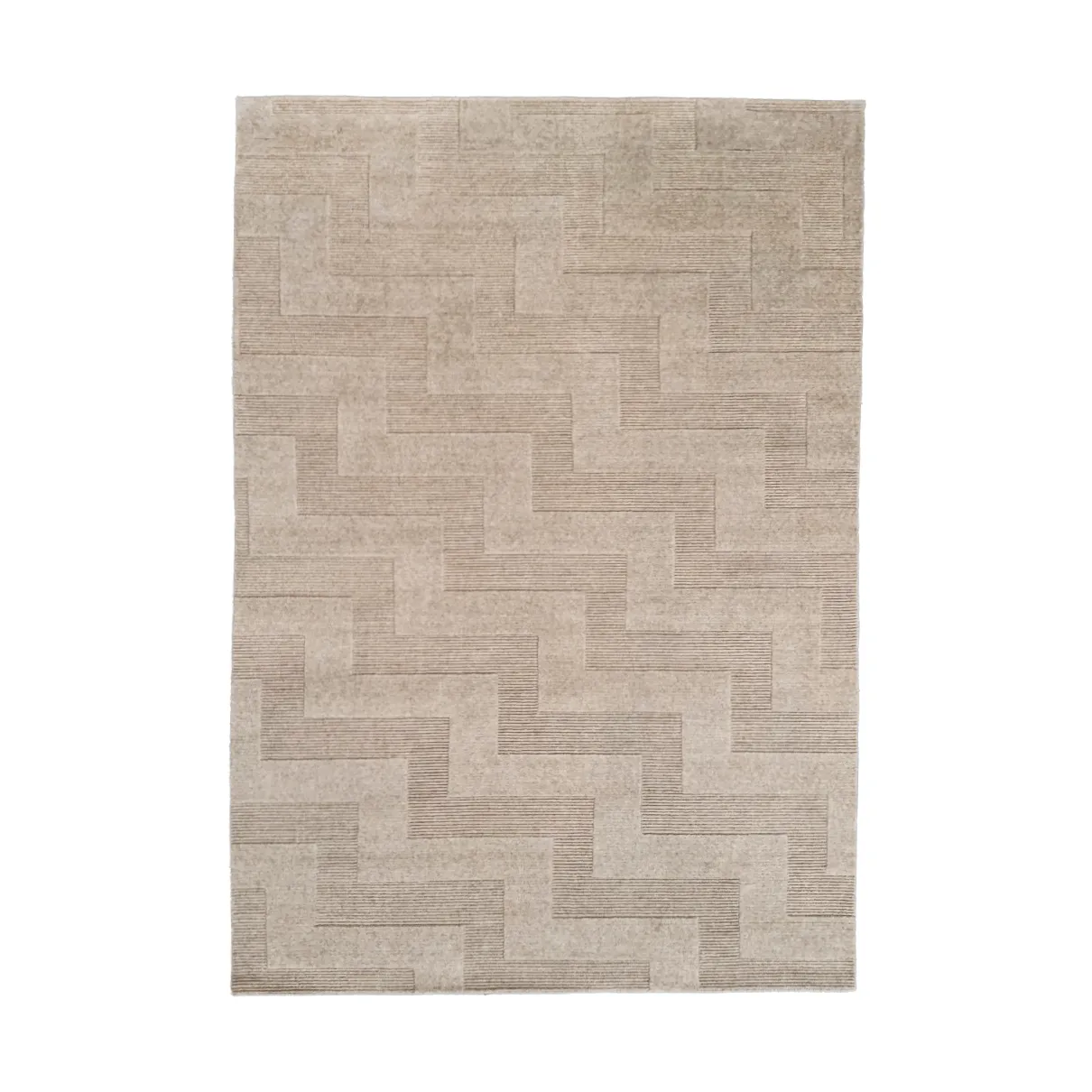 Tinted Valmont villamatto Beige-melange, 250x350 cm