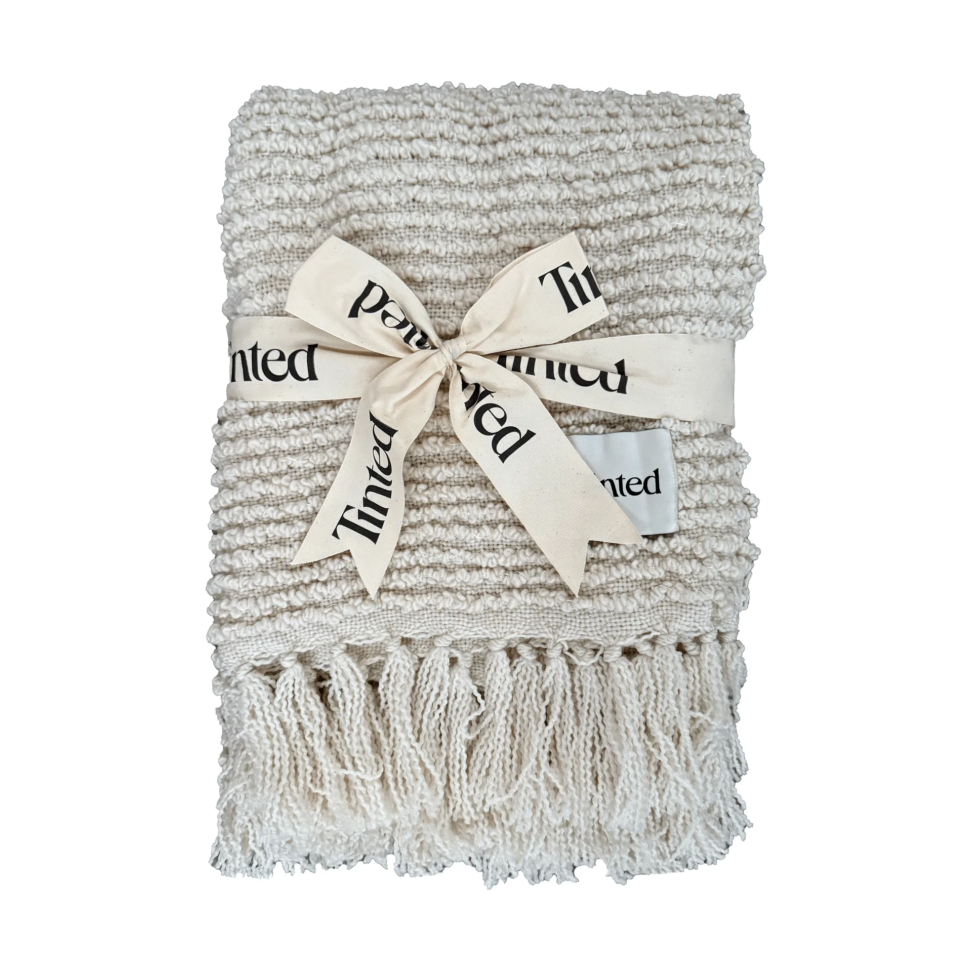 Tinted Janzen bouclé viltti Solid off white-natural, 130x170 cm