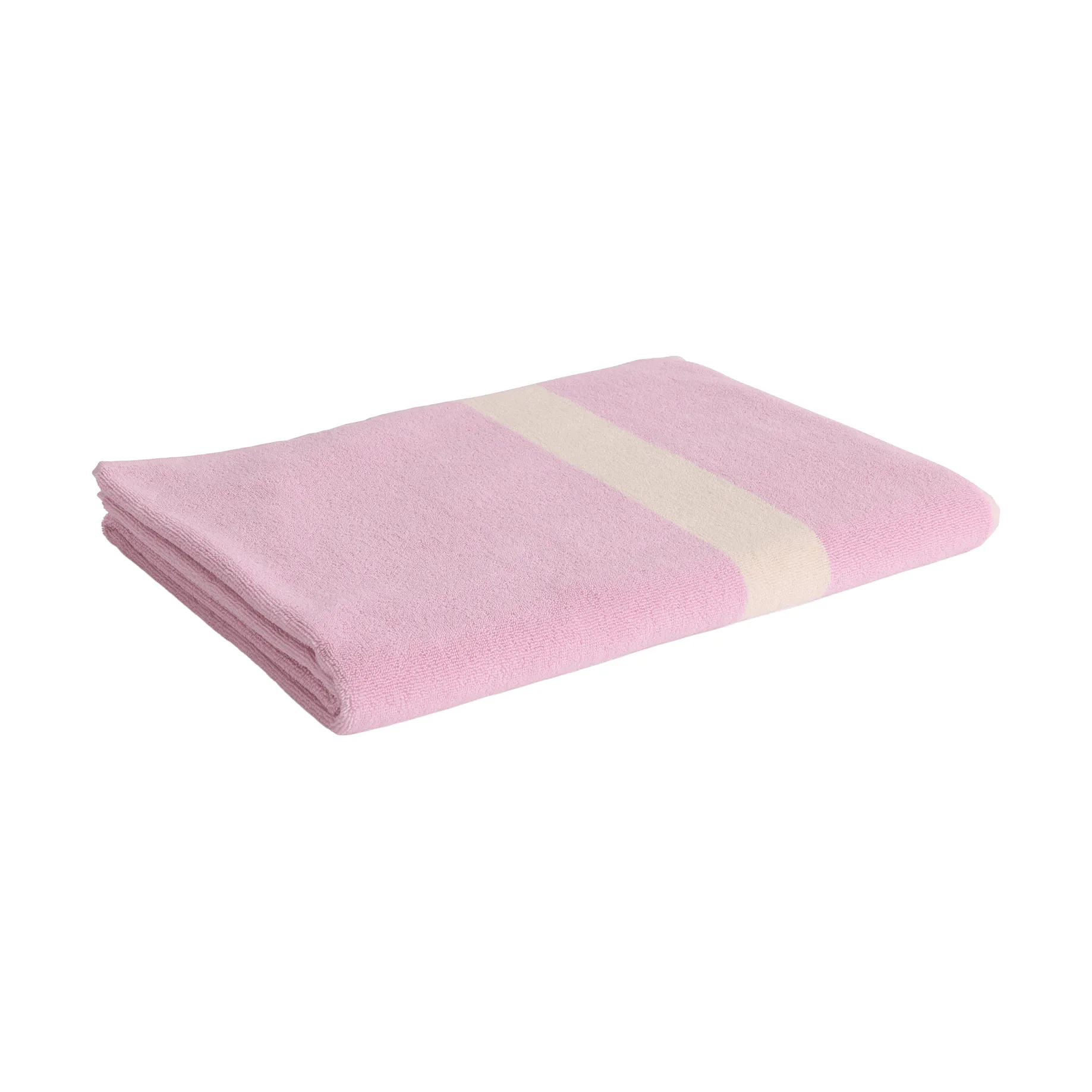 HAY Stripe pyyhe Cool pink, 100×150 cm