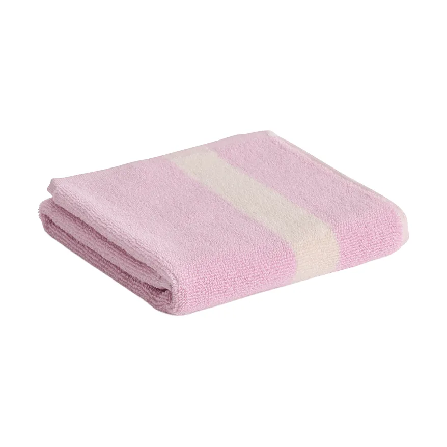 HAY Stripe pyyhe Cool pink, 40x60 cm