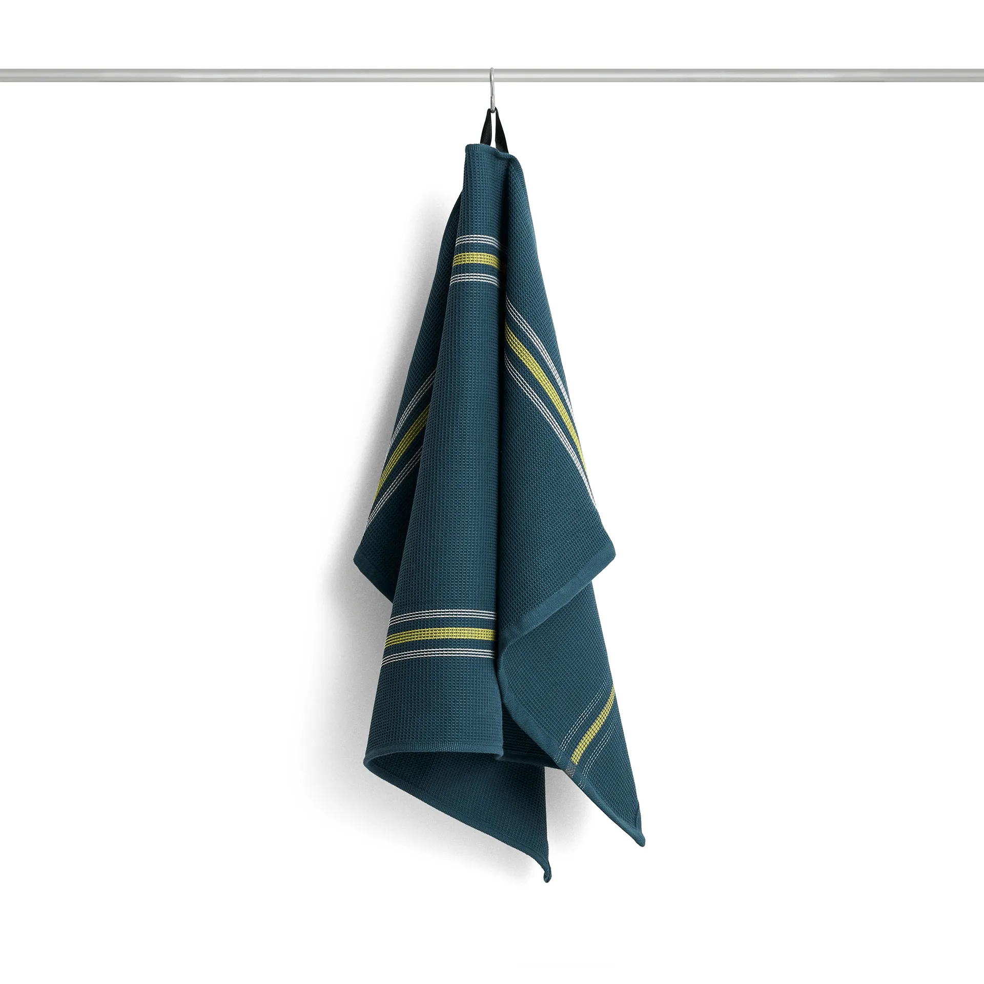 HAY Canteen keittiöpyyhe 52x80 cm Vihreä-keltainen blokkiraita