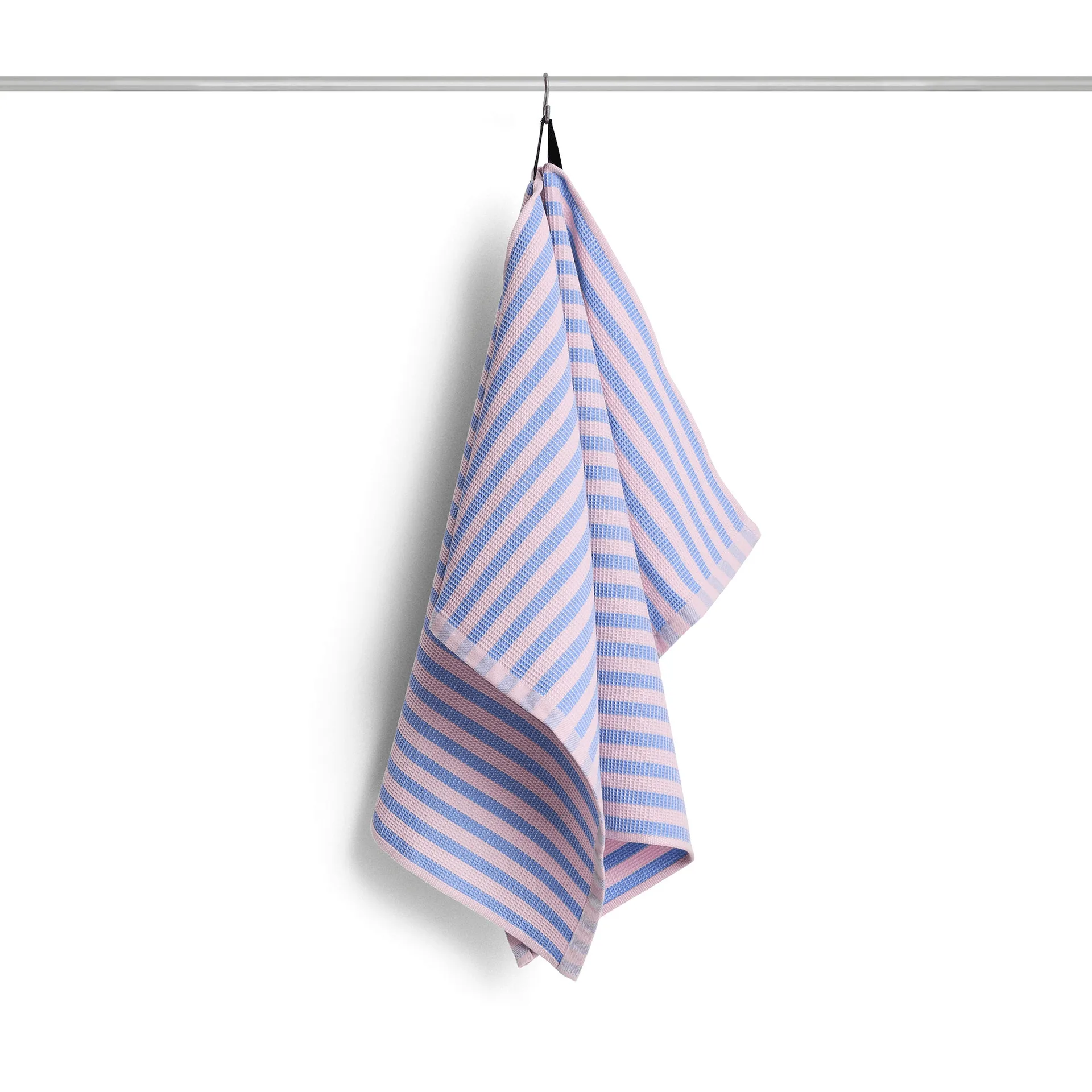 HAY Canteen keittiöpyyhe 52x80 cm Sky blue–light pink -blokkiraita