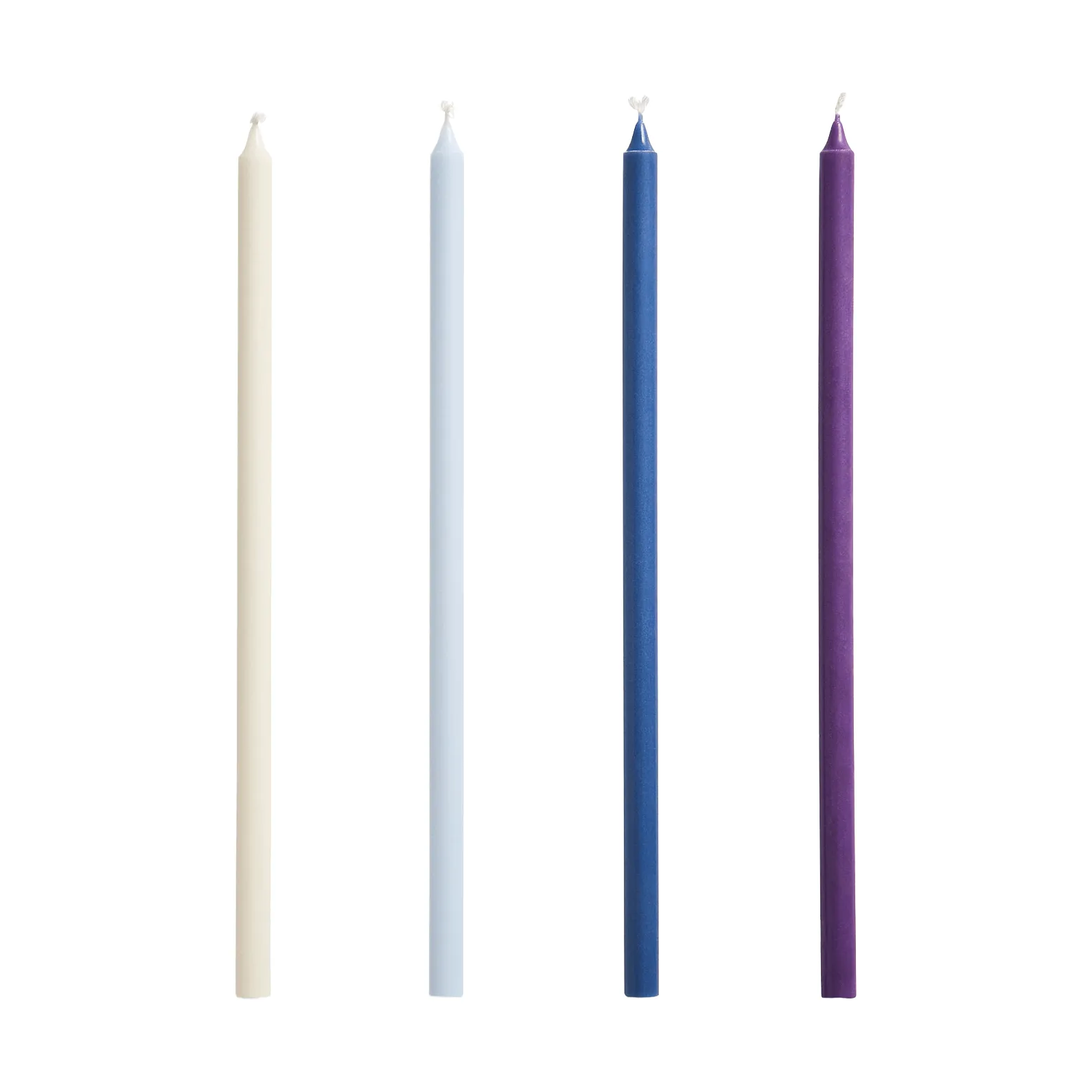 HAY Slim kynttilä, 4-pack Purple-blue