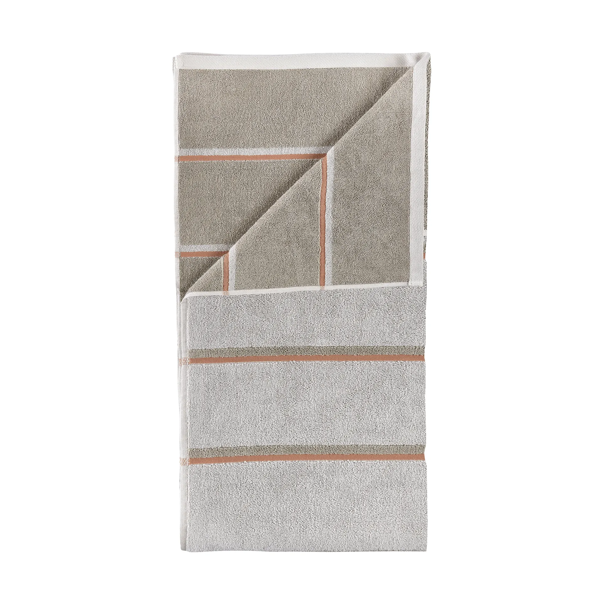 Zone Denmark saunapyyhe Soft grey-eukalyptus-terrakotta, 70x140 cm