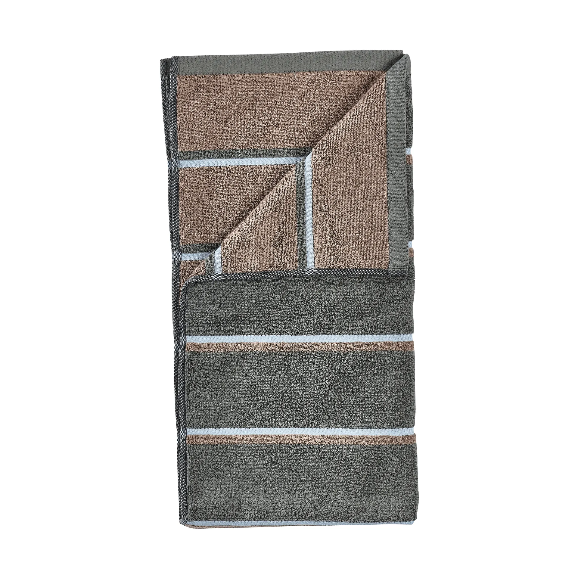 Zone Denmark saunapyyhe Olive green-taupe-blue fog, 70x140 cm