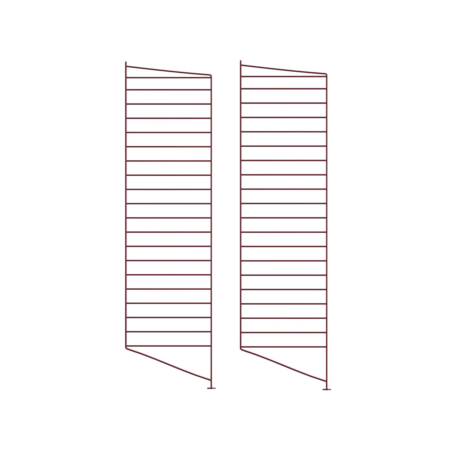 String String lattiakaide Tummanpunainen, 115x30 cm, 2‑pakkaus