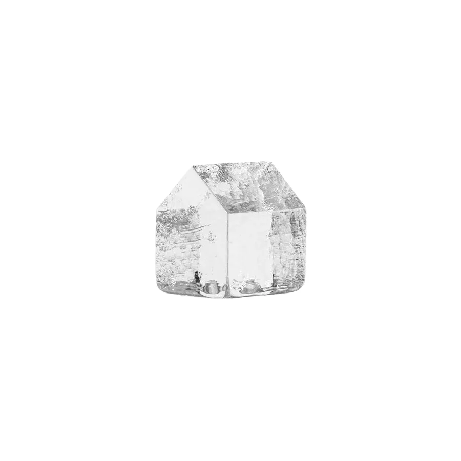 Kosta Boda Kosta talo Läpinäkyvä, 7,5 cm