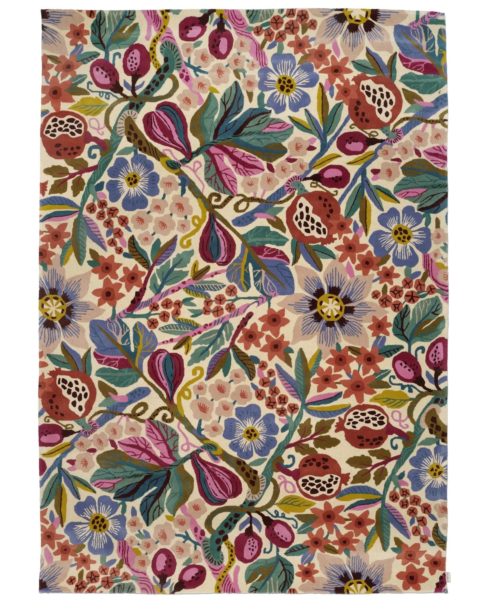 Classic Collection Pomegranate matto Valkoinen-multi, 250x350 cm